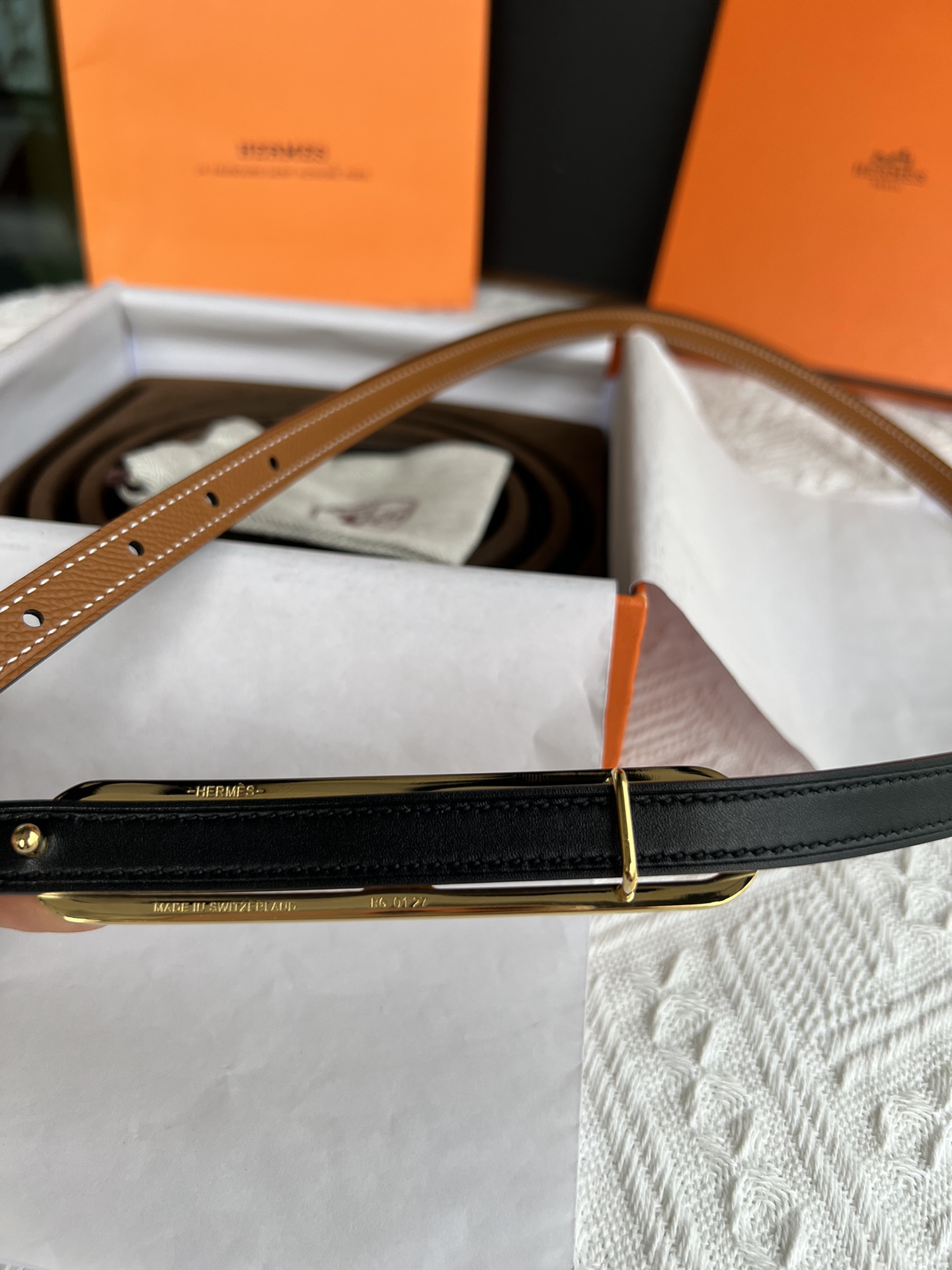 Hermès Female Basic Belt Cow Leather M