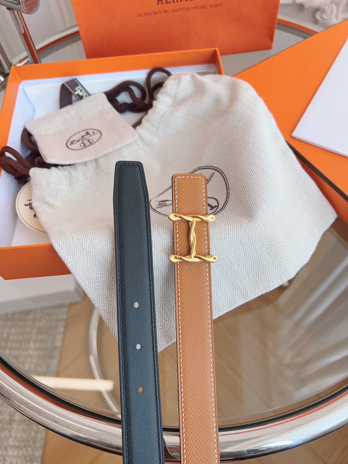 Hermès Female Basic Belt Black S-m