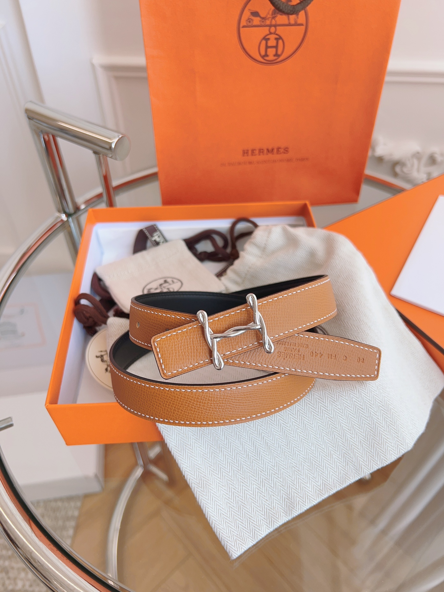 Hermès Female Basic Belt Black S-m