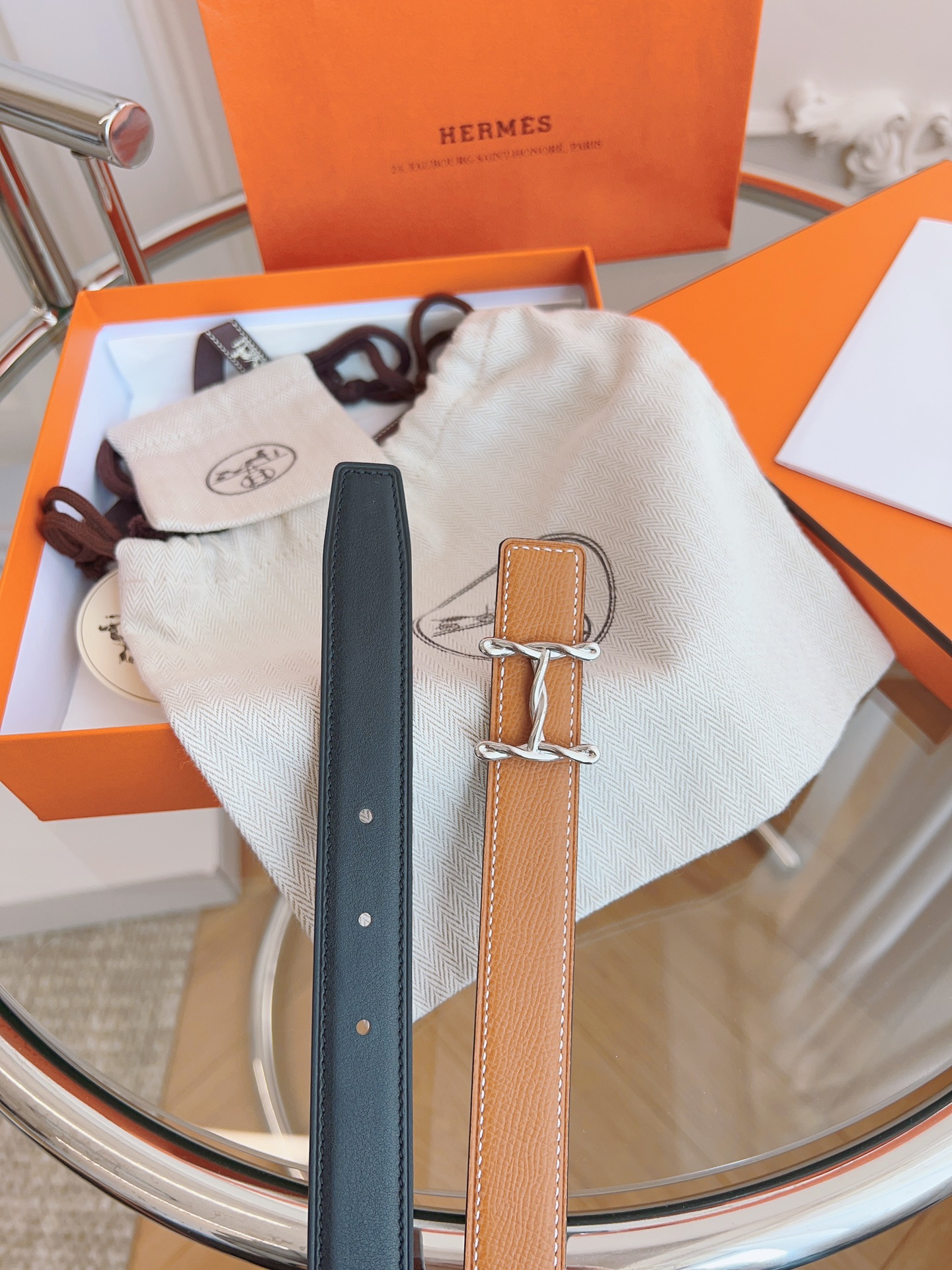 Hermès Female Basic Belt Black S-m