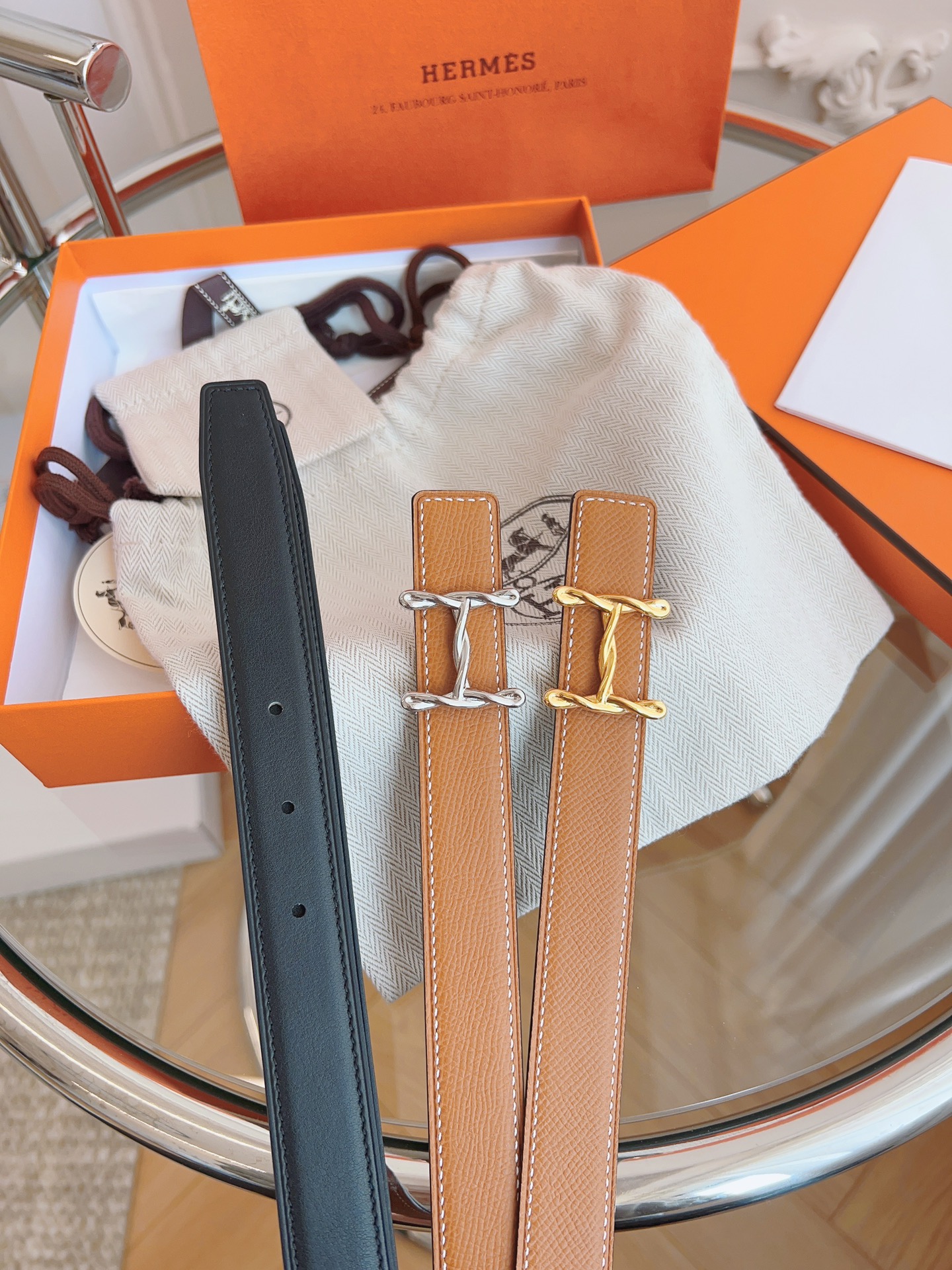 Hermès Female Basic Belt Black S-m