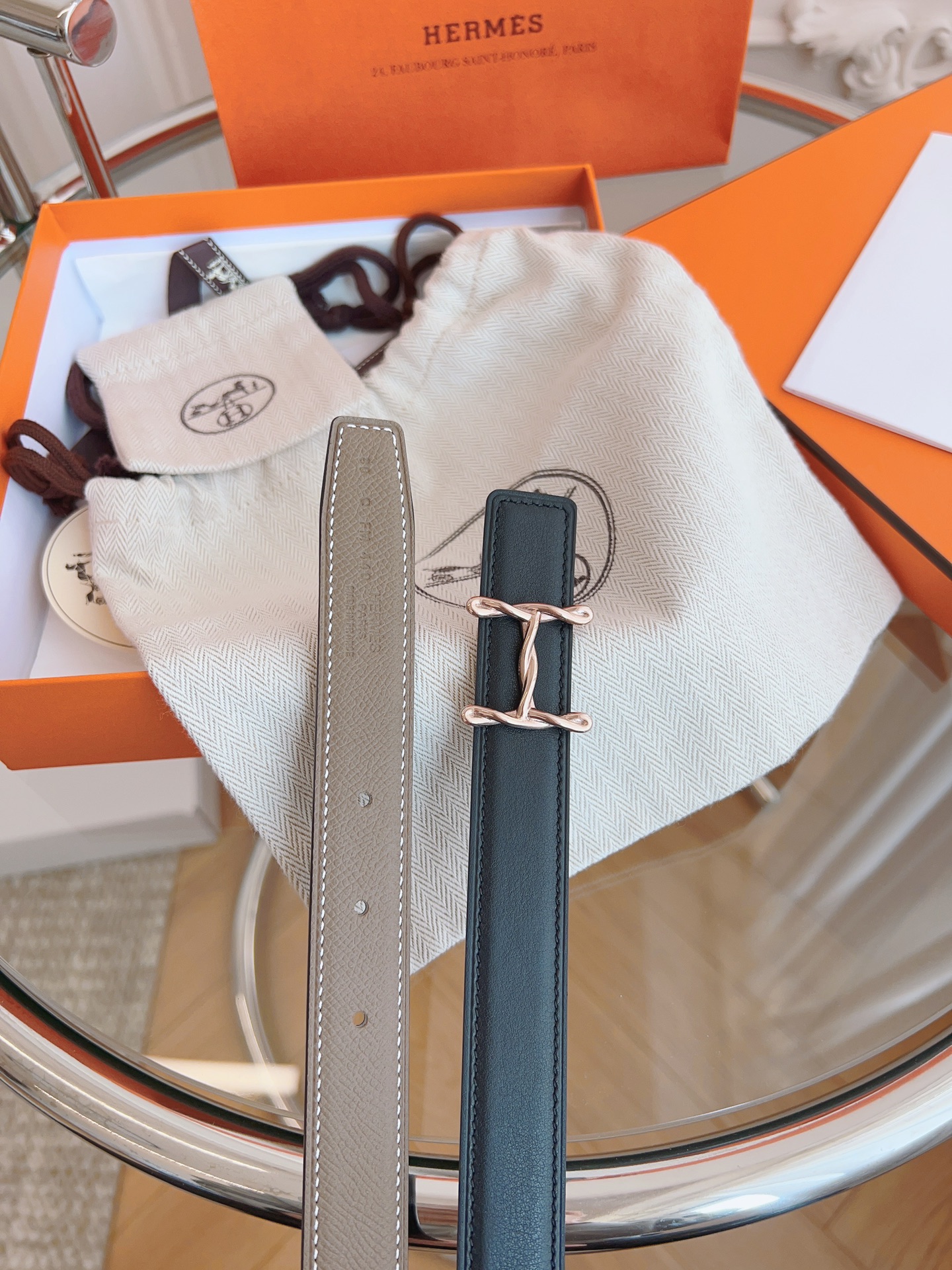 Hermès Female Basic Belt Black S-m