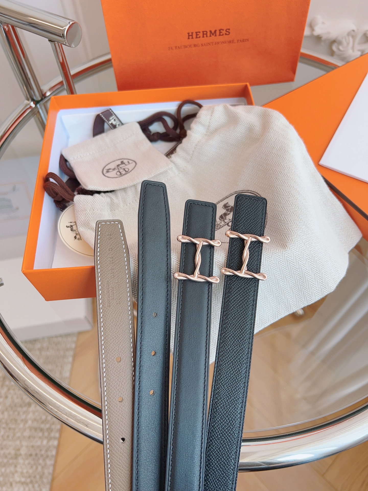 Hermès Female Basic Belt Black S-m