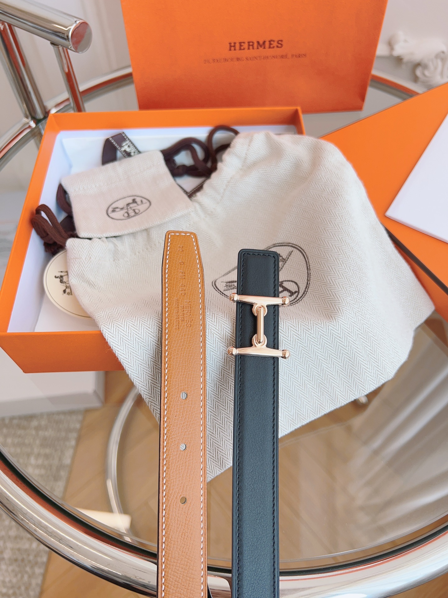 Hermès Female Basic Belt Black S-m