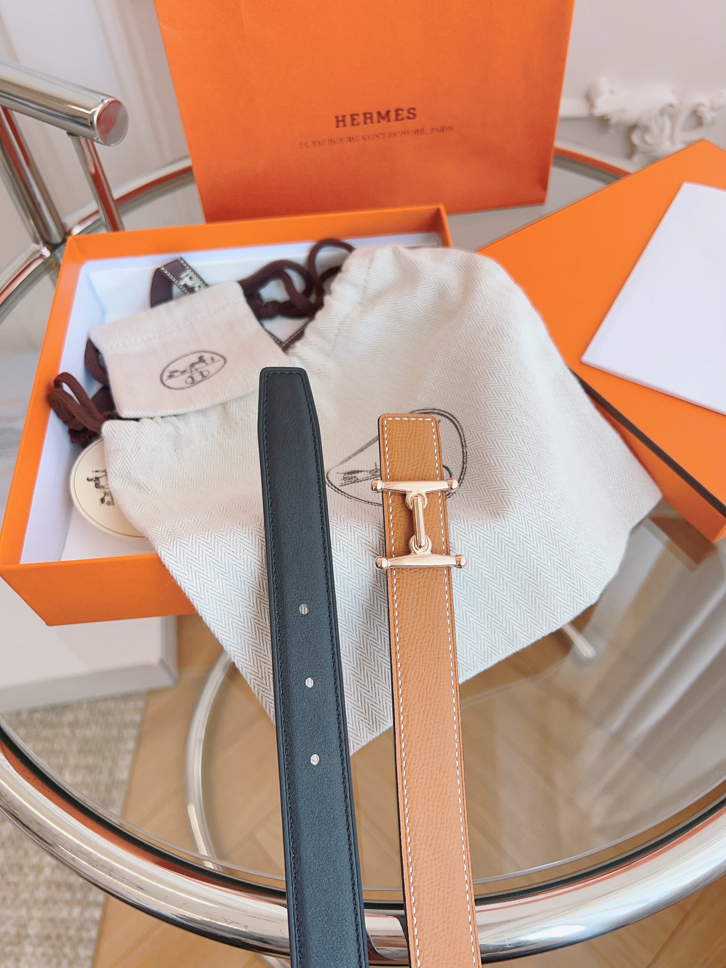 Hermès Female Basic Belt Black S-m