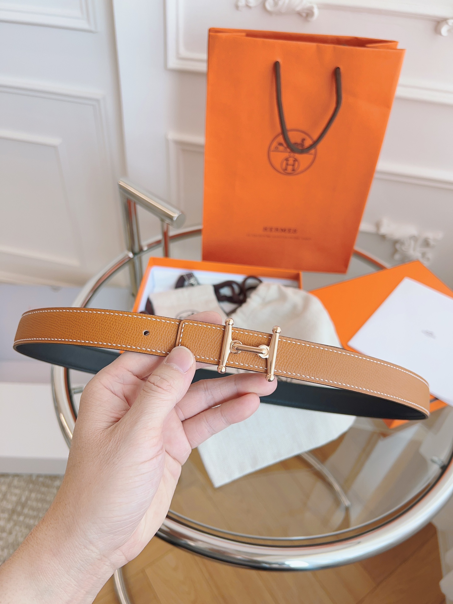 Hermès Female Basic Belt Black S-m