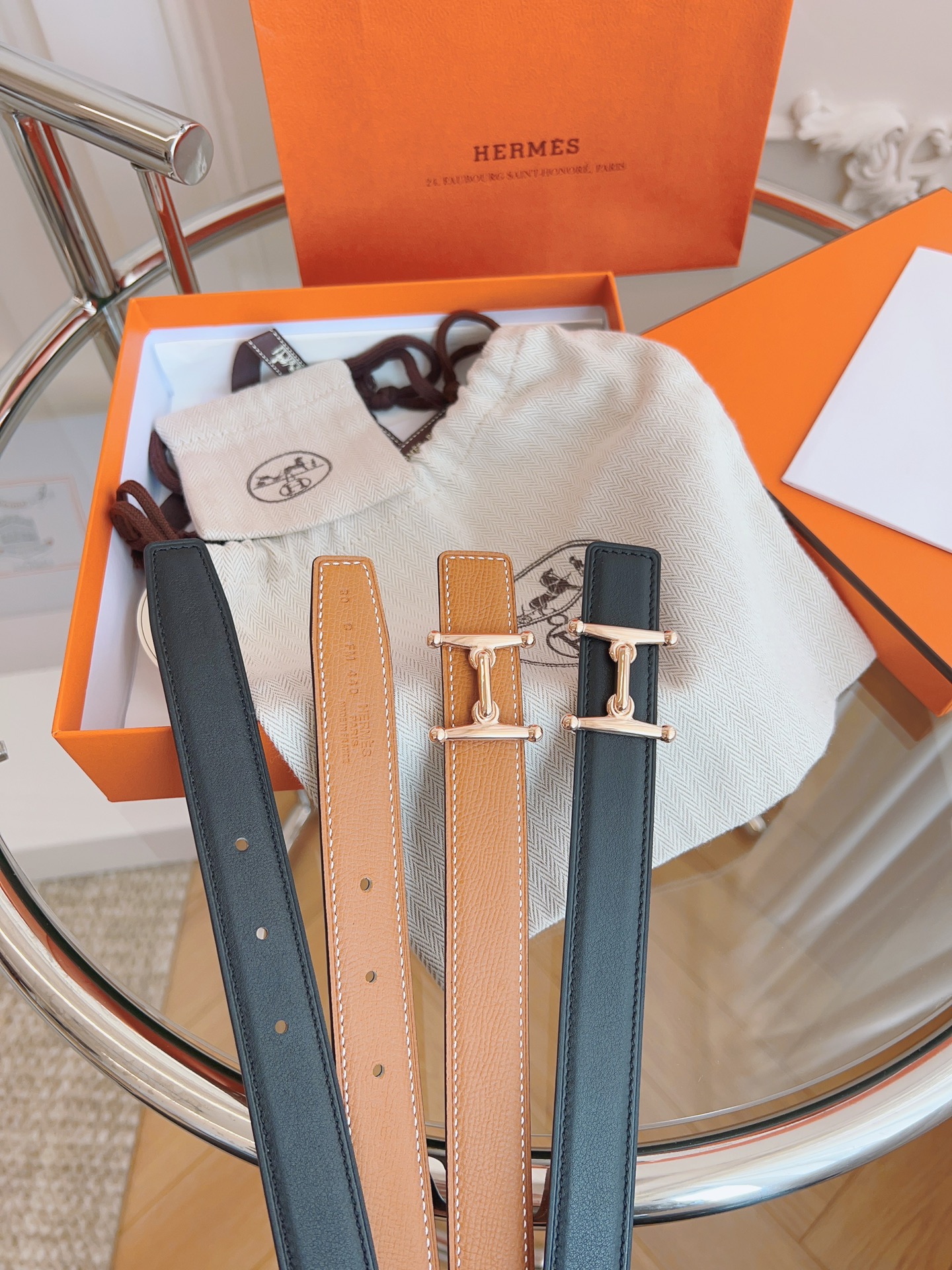 Hermès Female Basic Belt Black S-m