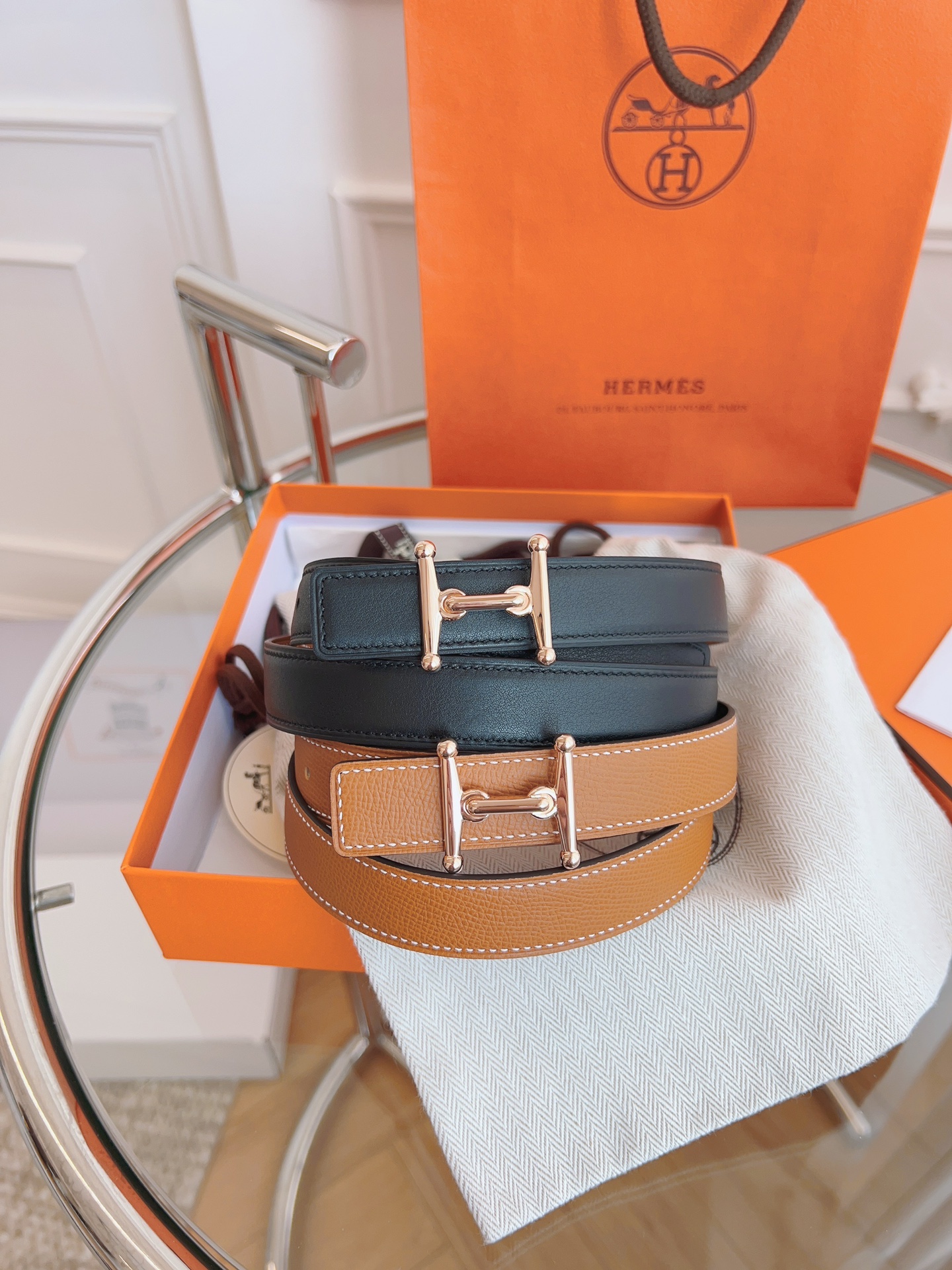 Hermès Female Basic Belt Black S-m