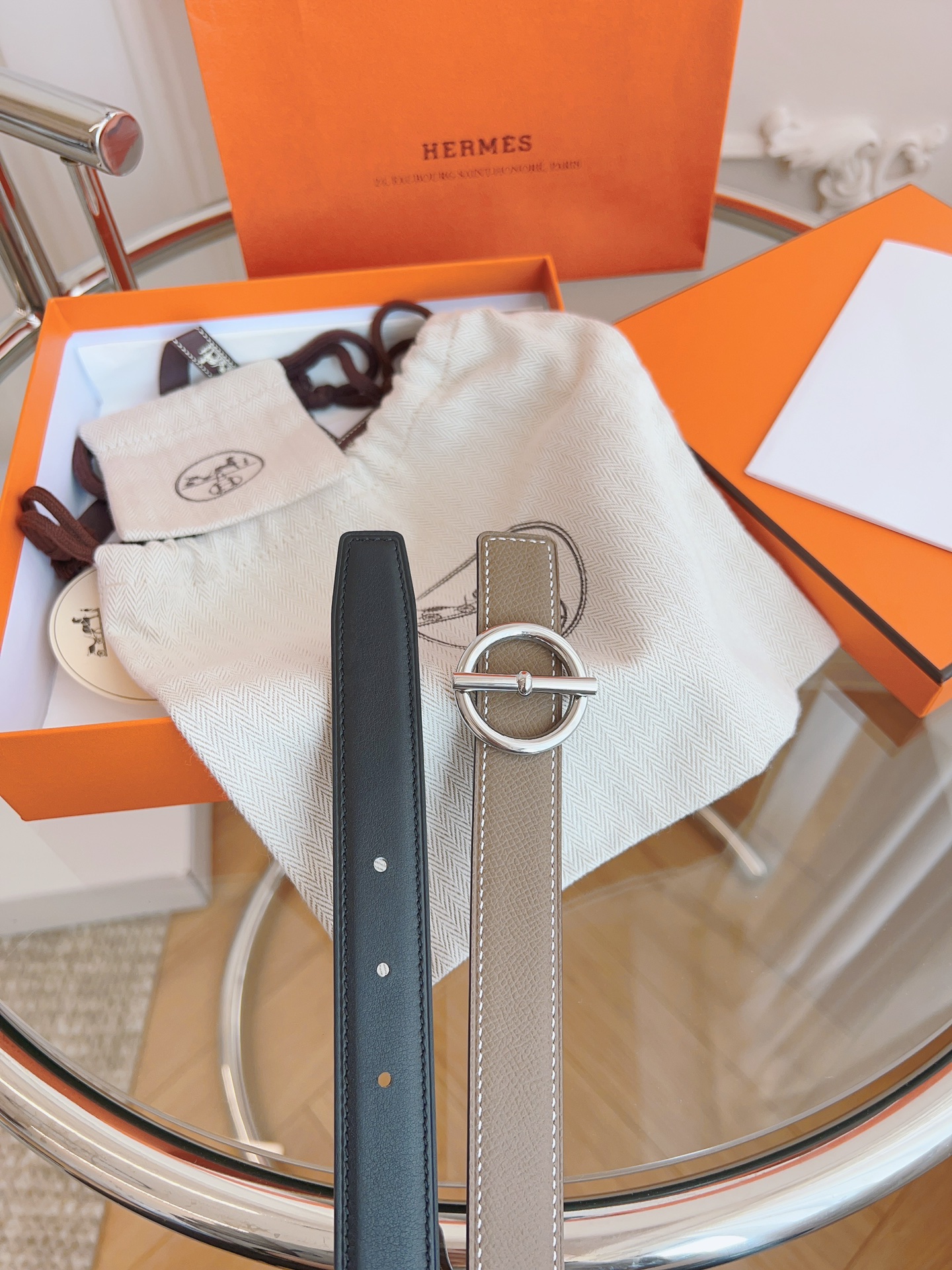 Hermès Female Basic Belt Black S-m