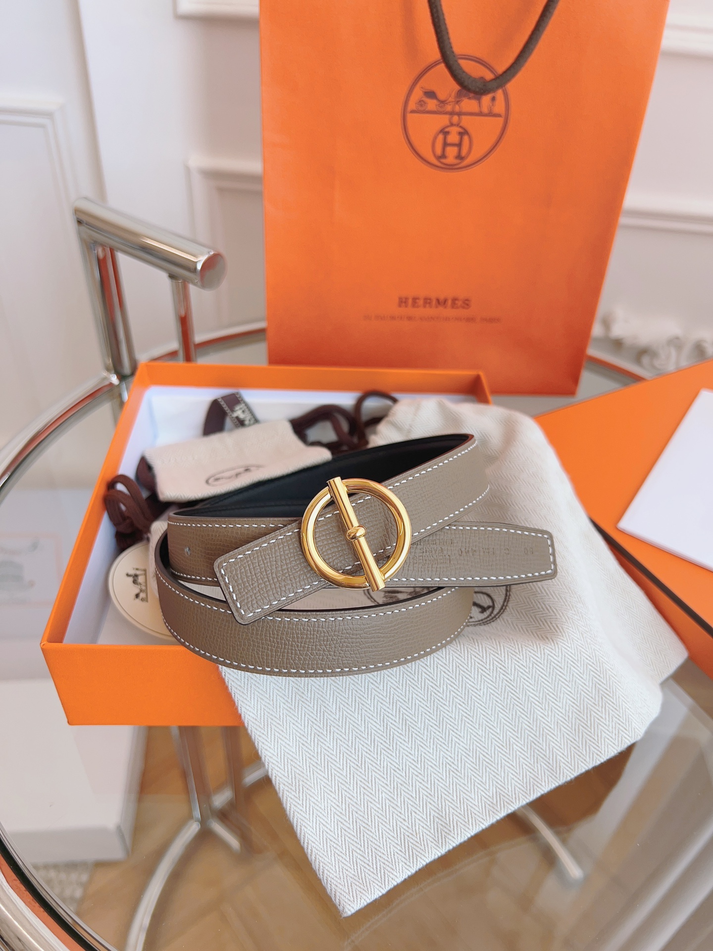 Hermès Female Basic Belt Black S-m