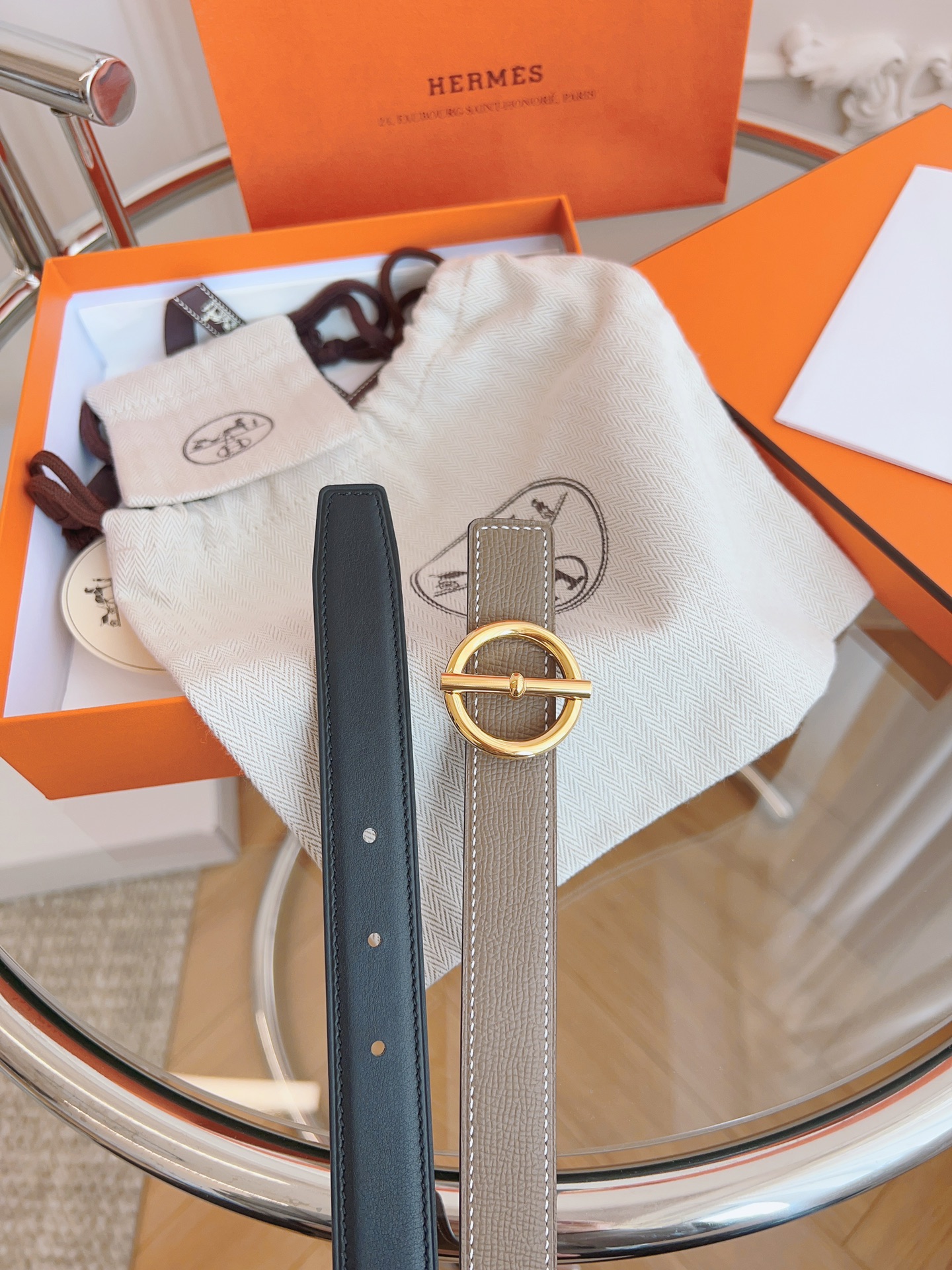 Hermès Female Basic Belt Black S-m