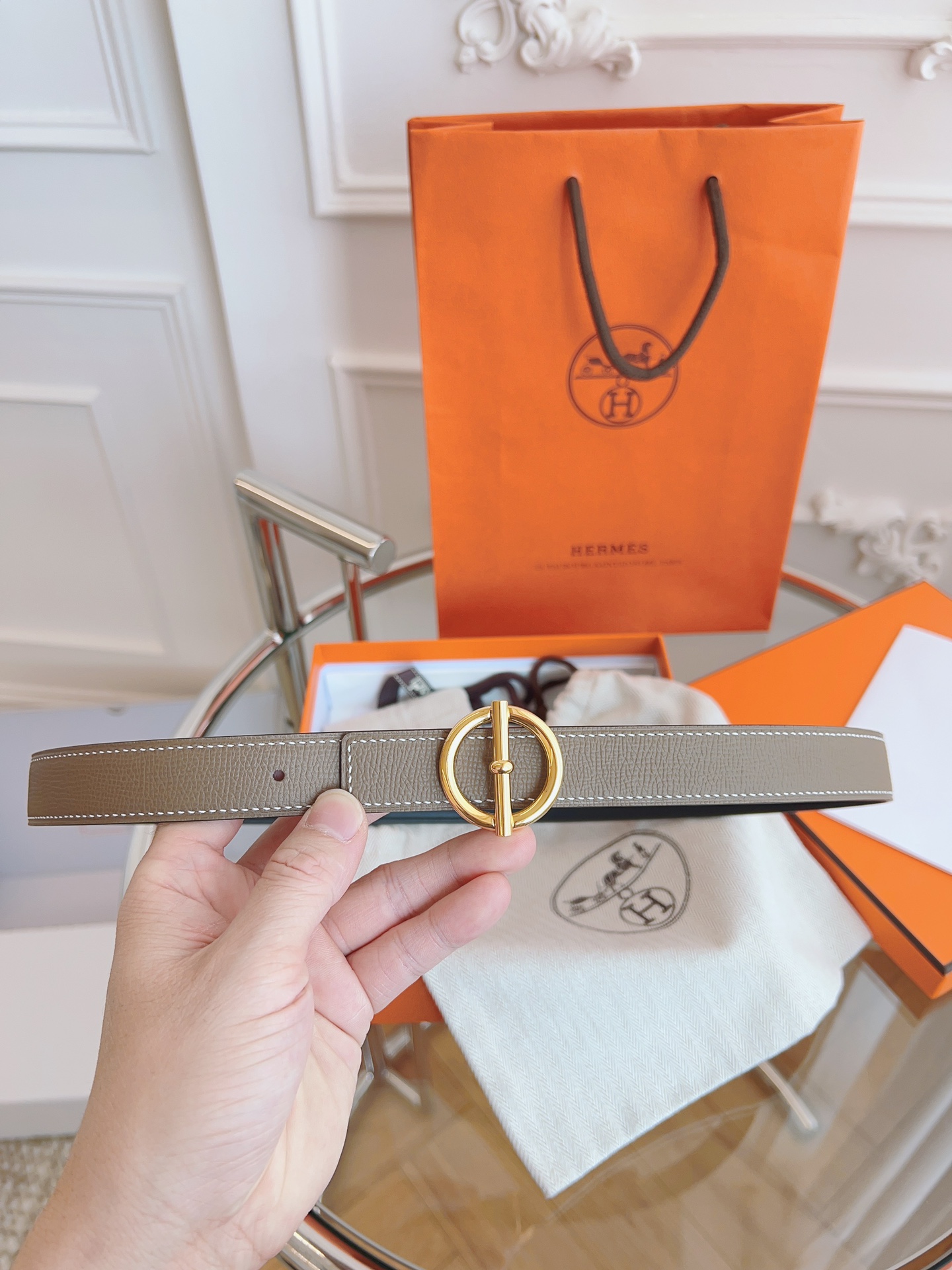 Hermès Female Basic Belt Black S-m