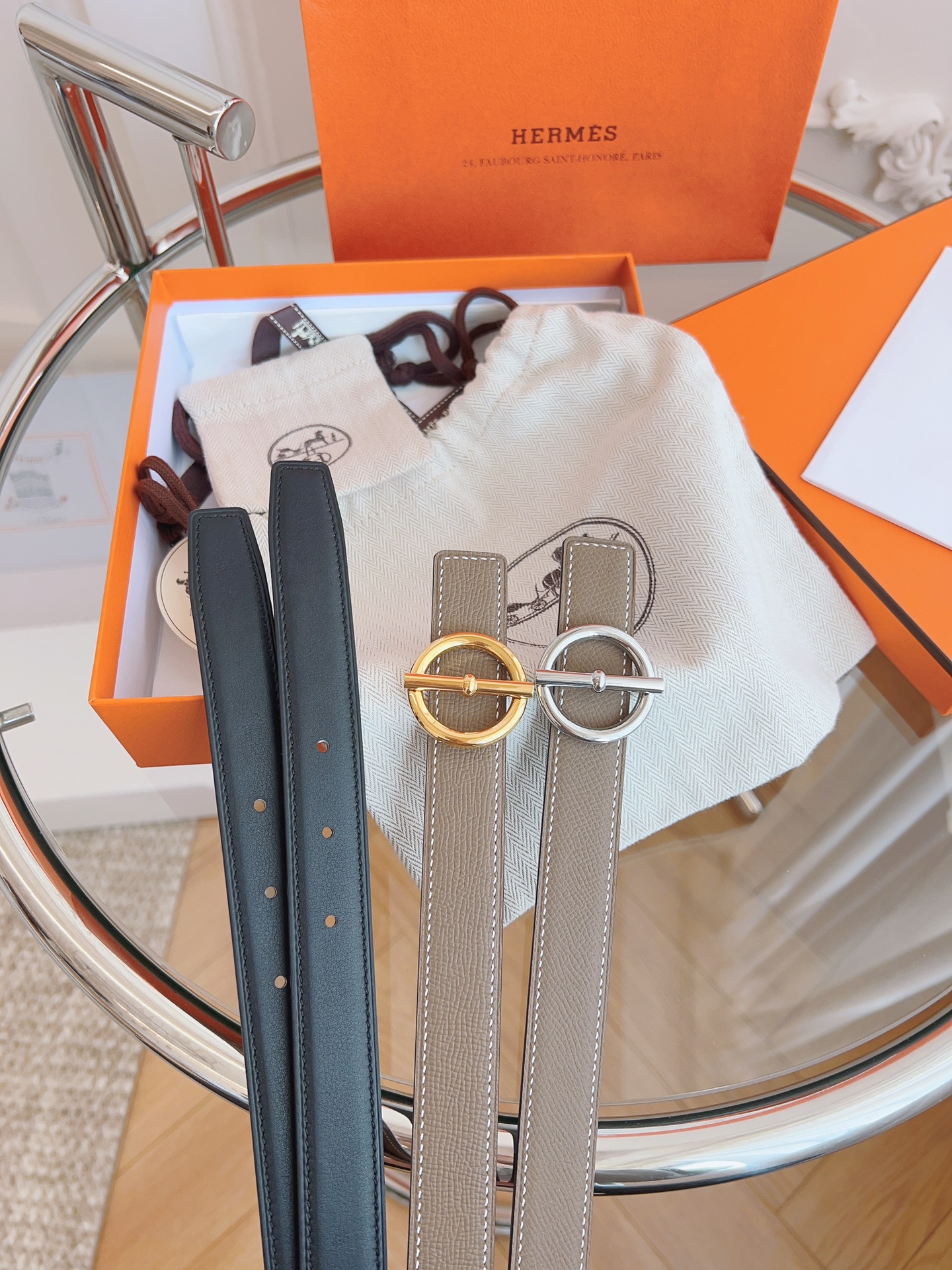 Hermès Female Basic Belt Black S-m