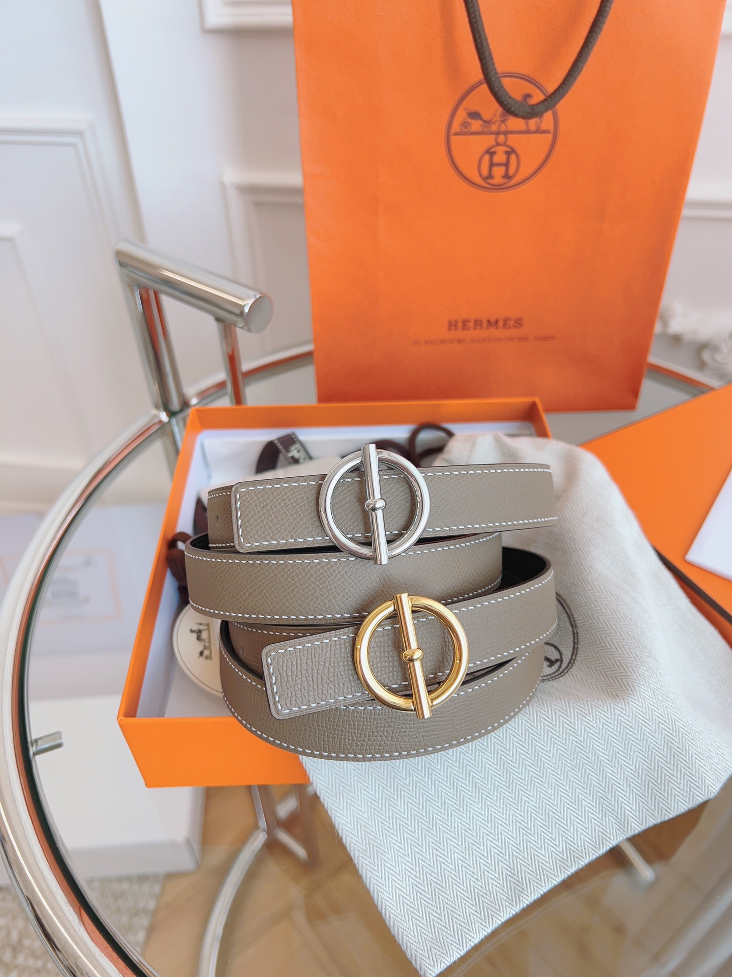 Hermès Female Basic Belt Black S-m