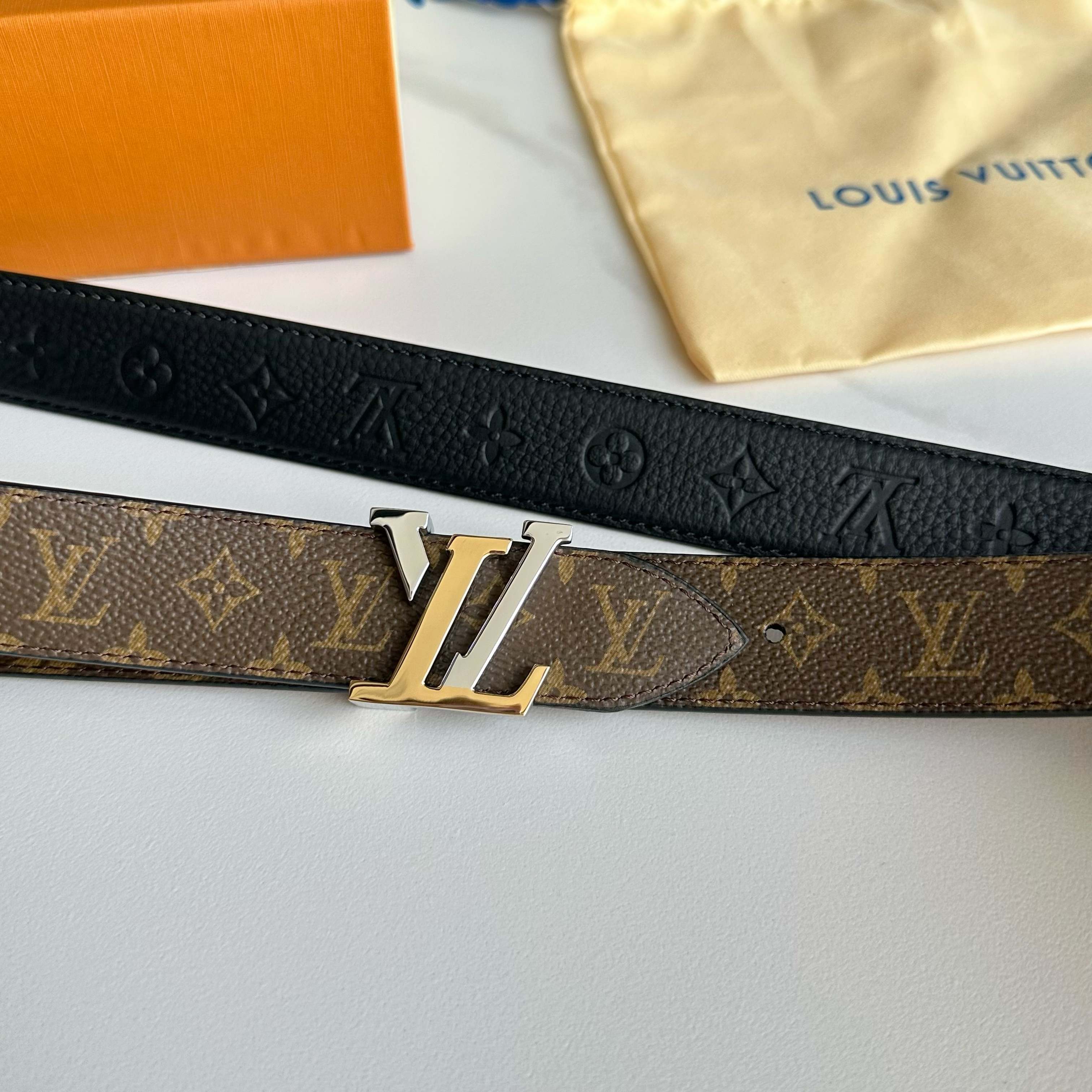 Louis Vuitton Female Basic Belt Cow Leather S-l