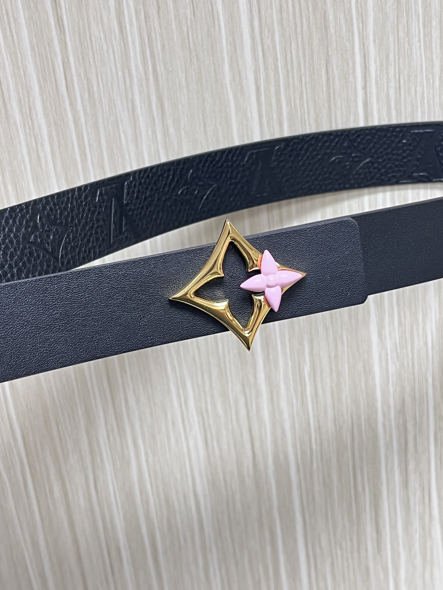 Louis Vuitton Female Basic Belt Cow Leather Black L