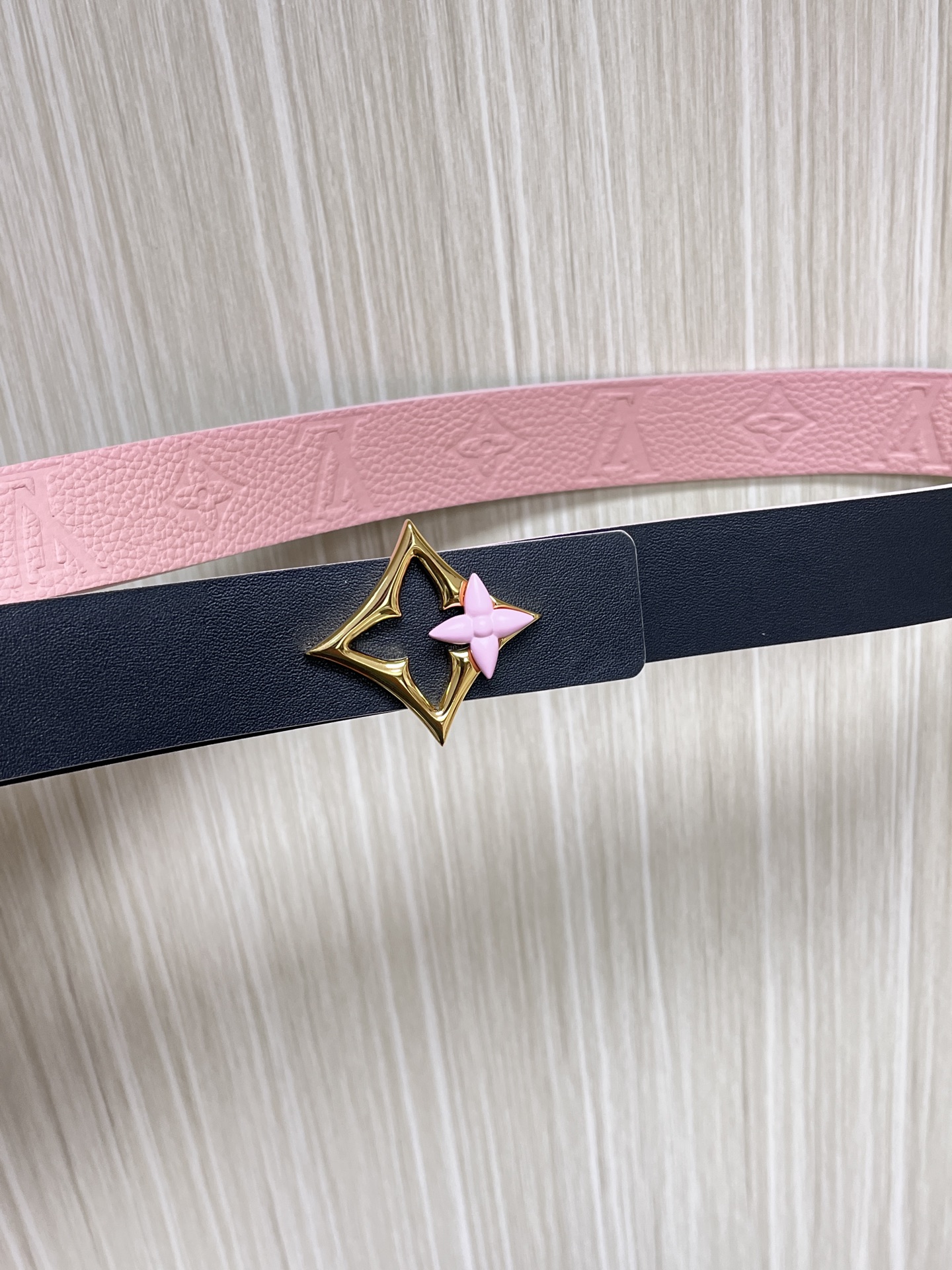 Louis Vuitton Female Basic Belt Cow Leather Black L