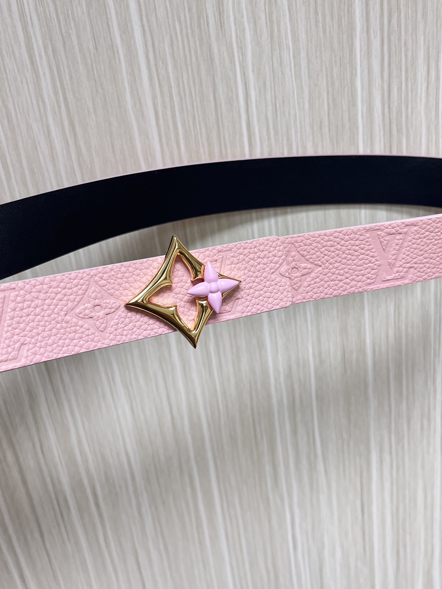 Louis Vuitton Female Basic Belt Cow Leather Black L