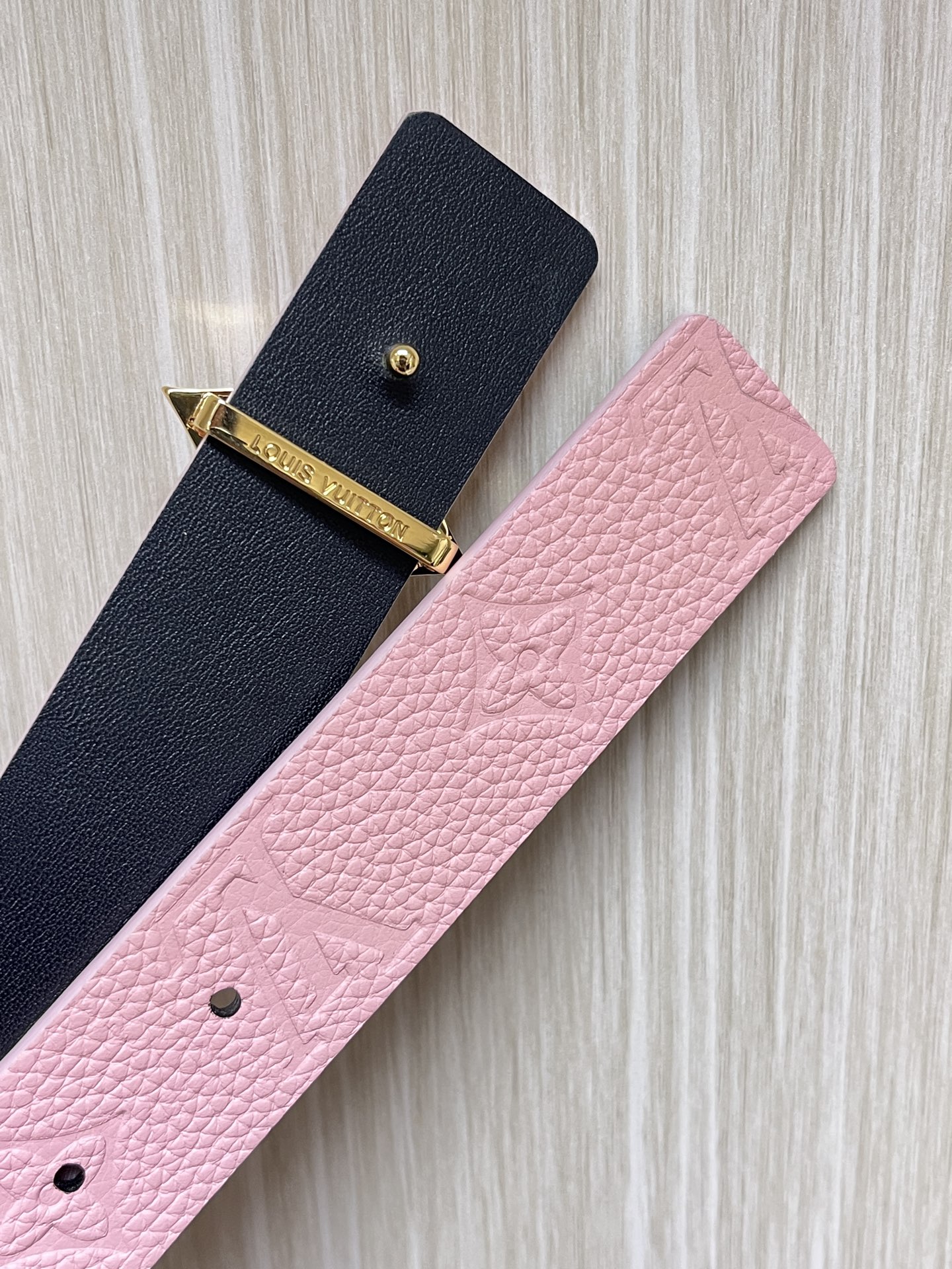 Louis Vuitton Female Basic Belt Cow Leather Black L