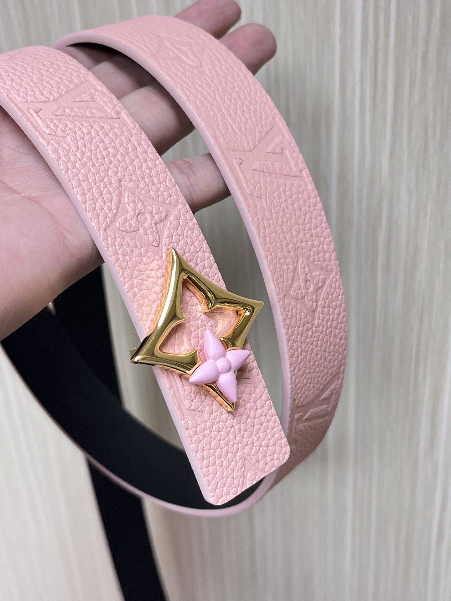 Louis Vuitton Female Basic Belt Cow Leather Black L