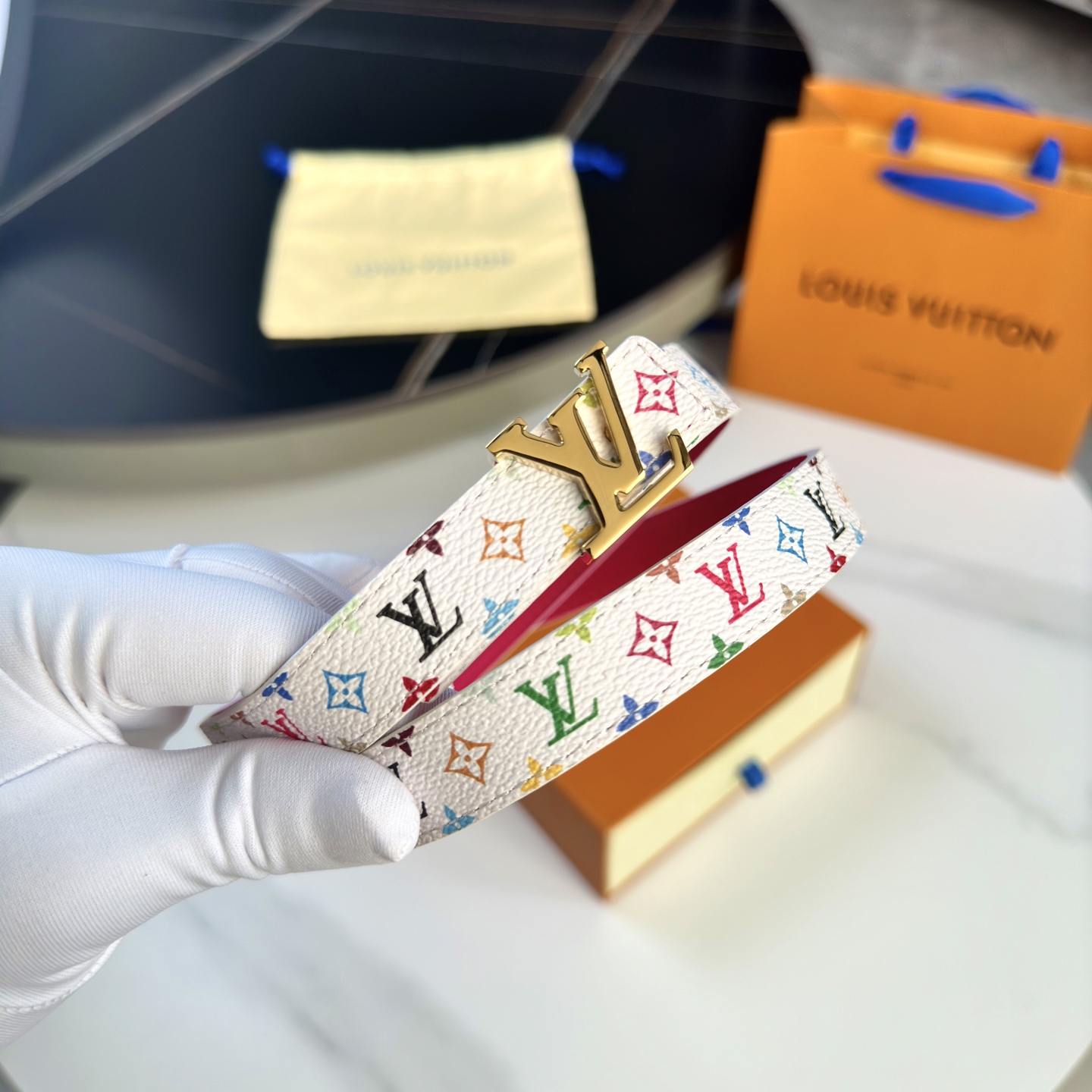 Louis Vuitton Female Basic Belt Cow Leather M