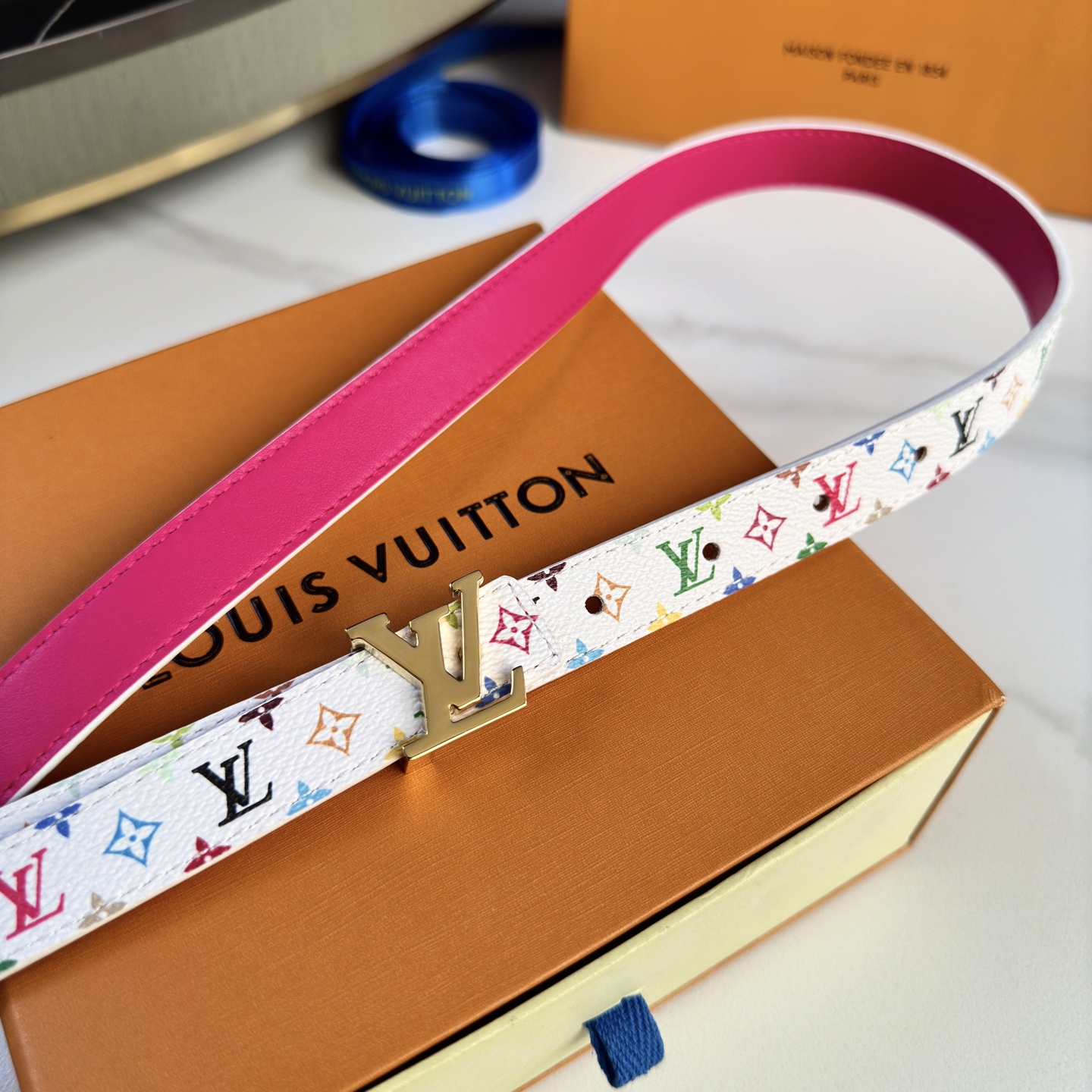 Louis Vuitton Female Basic Belt Cow Leather M