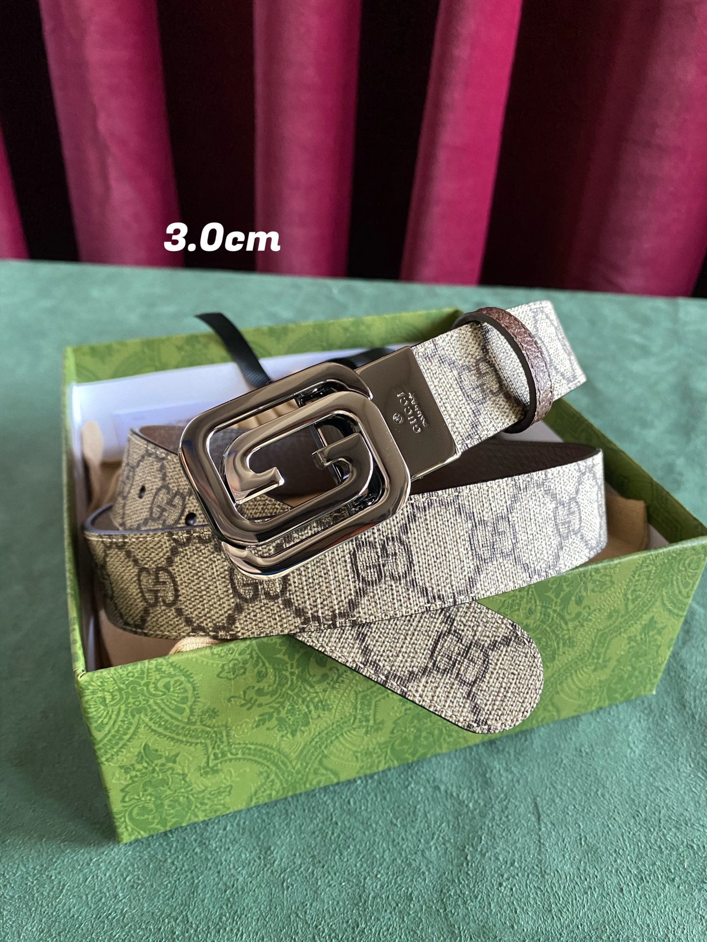 Gucci Female Basic Belt Canvas Brown S-m