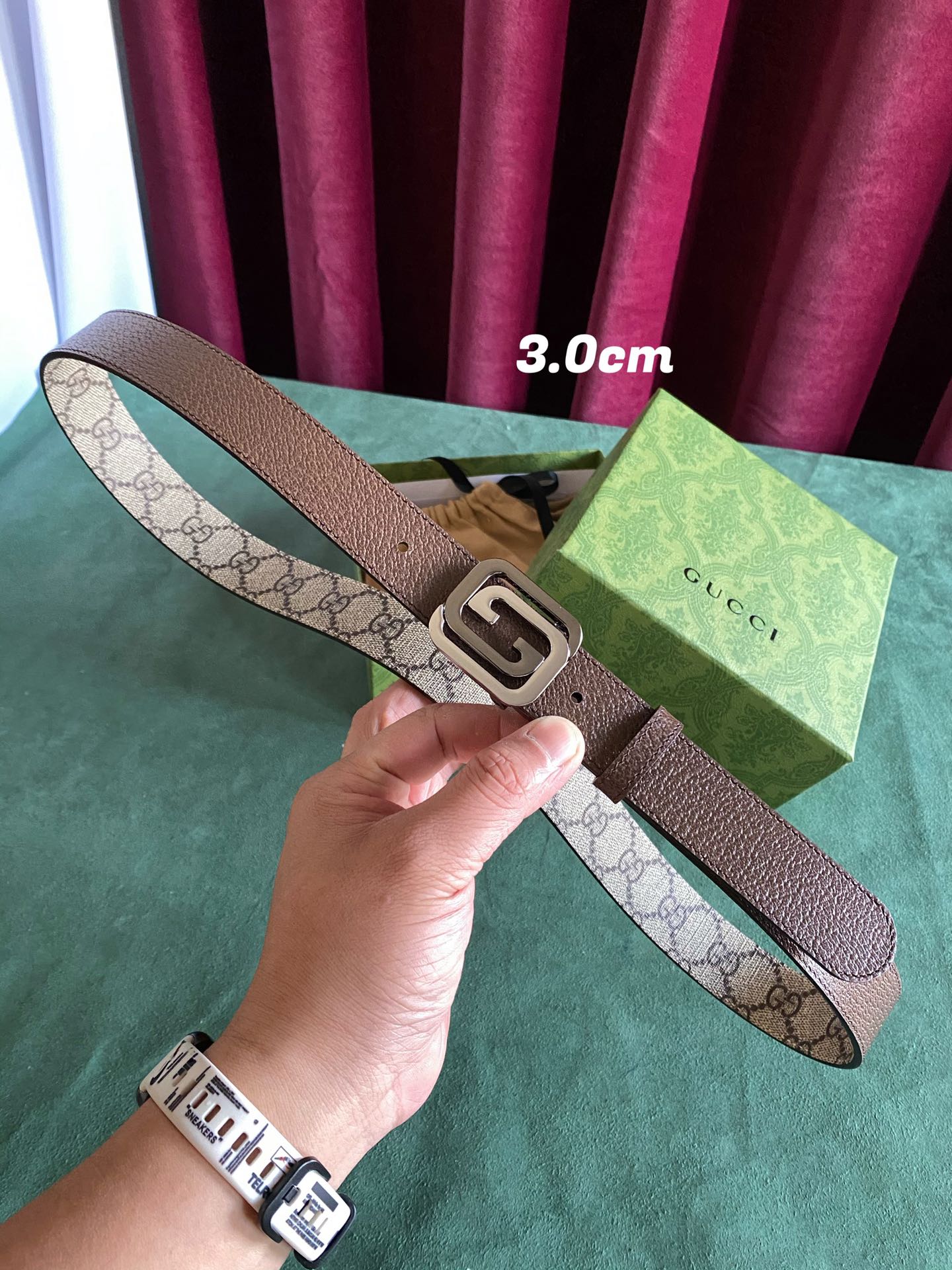 Gucci Female Basic Belt Canvas Brown S-m
