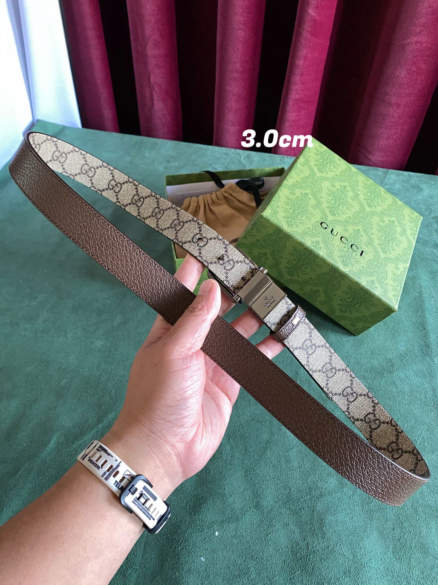 Gucci Female Basic Belt Canvas Brown S-m