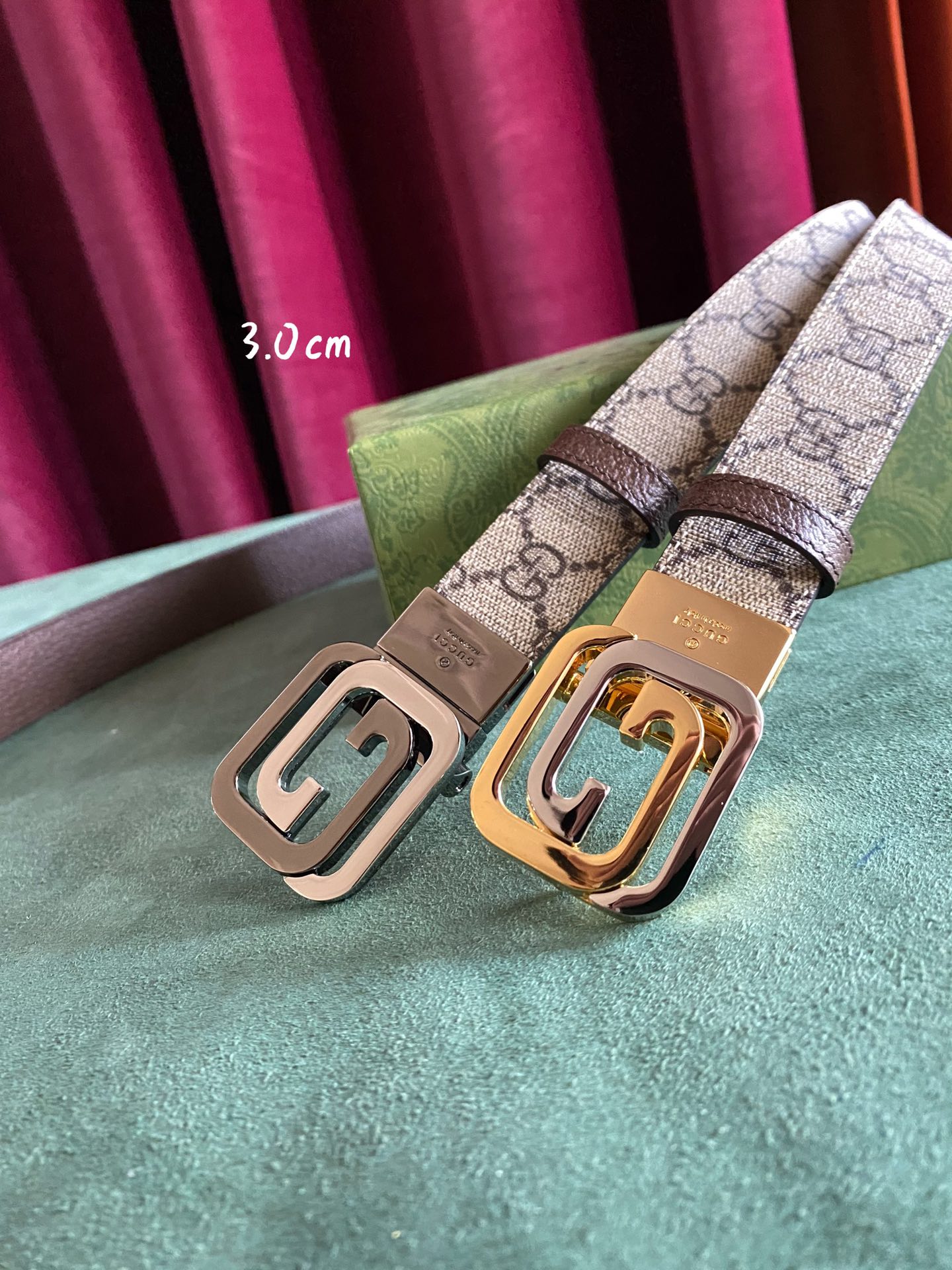 Gucci Female Basic Belt Canvas Brown S-m