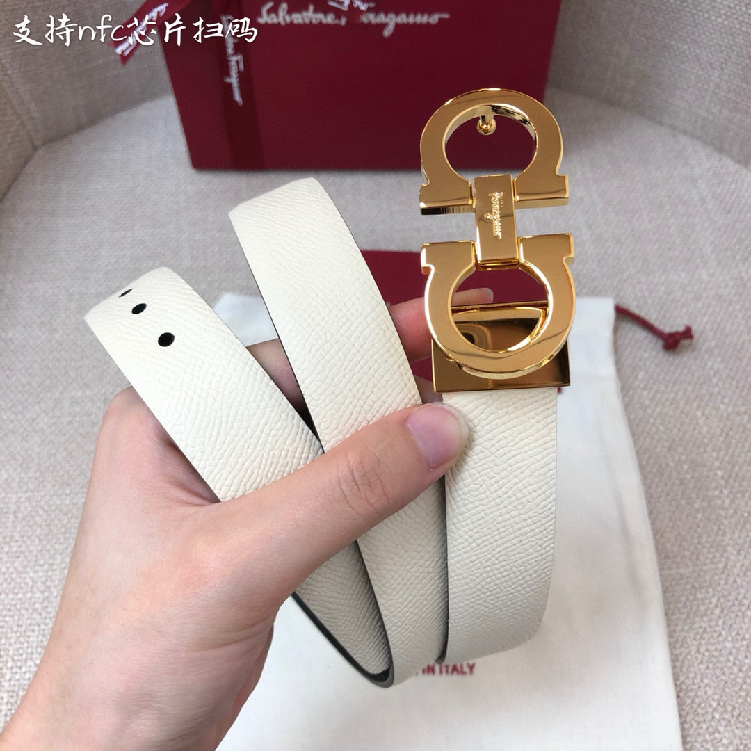 Salvatore Ferragamo Female Basic Belt Cow Leather 25mm-m