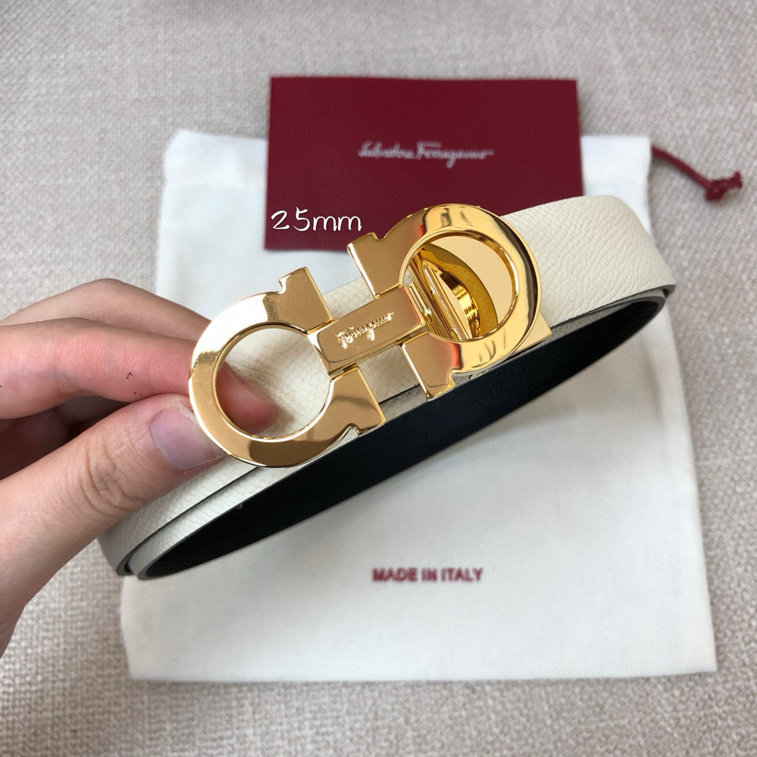 Salvatore Ferragamo Female Basic Belt Cow Leather 25mm-m