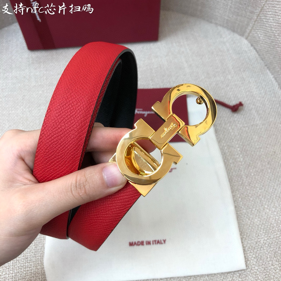 Salvatore Ferragamo Female Basic Belt Cow Leather 25mm-m