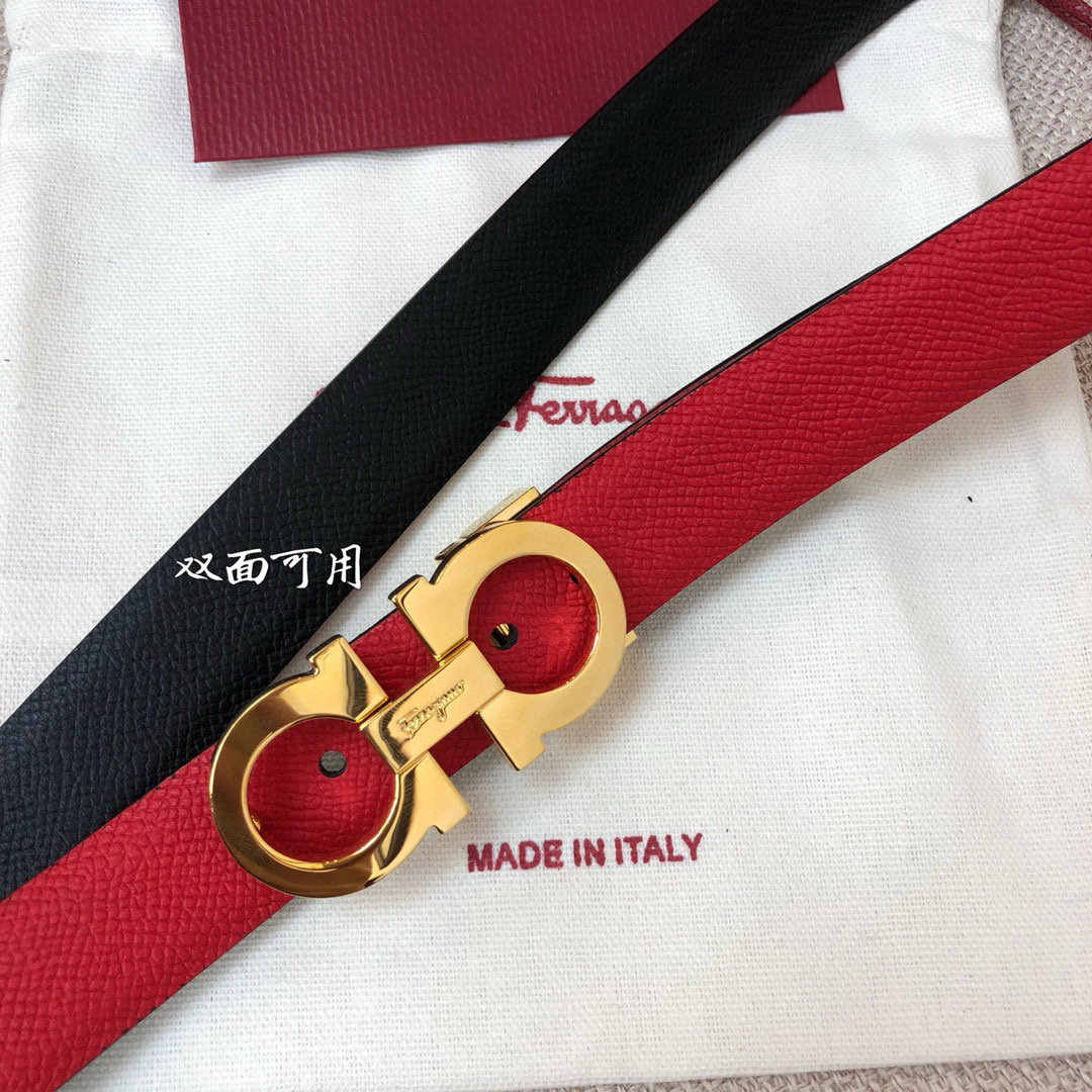 Salvatore Ferragamo Female Basic Belt Cow Leather 25mm-m