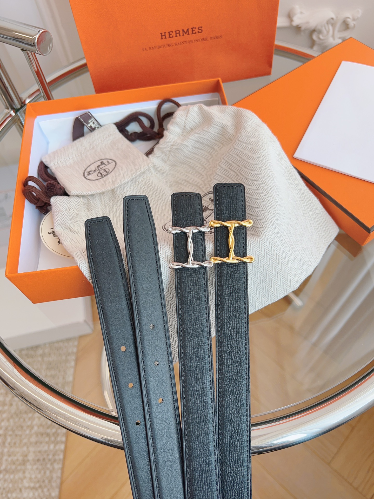 Hermès Female Basic Belt Black S-m