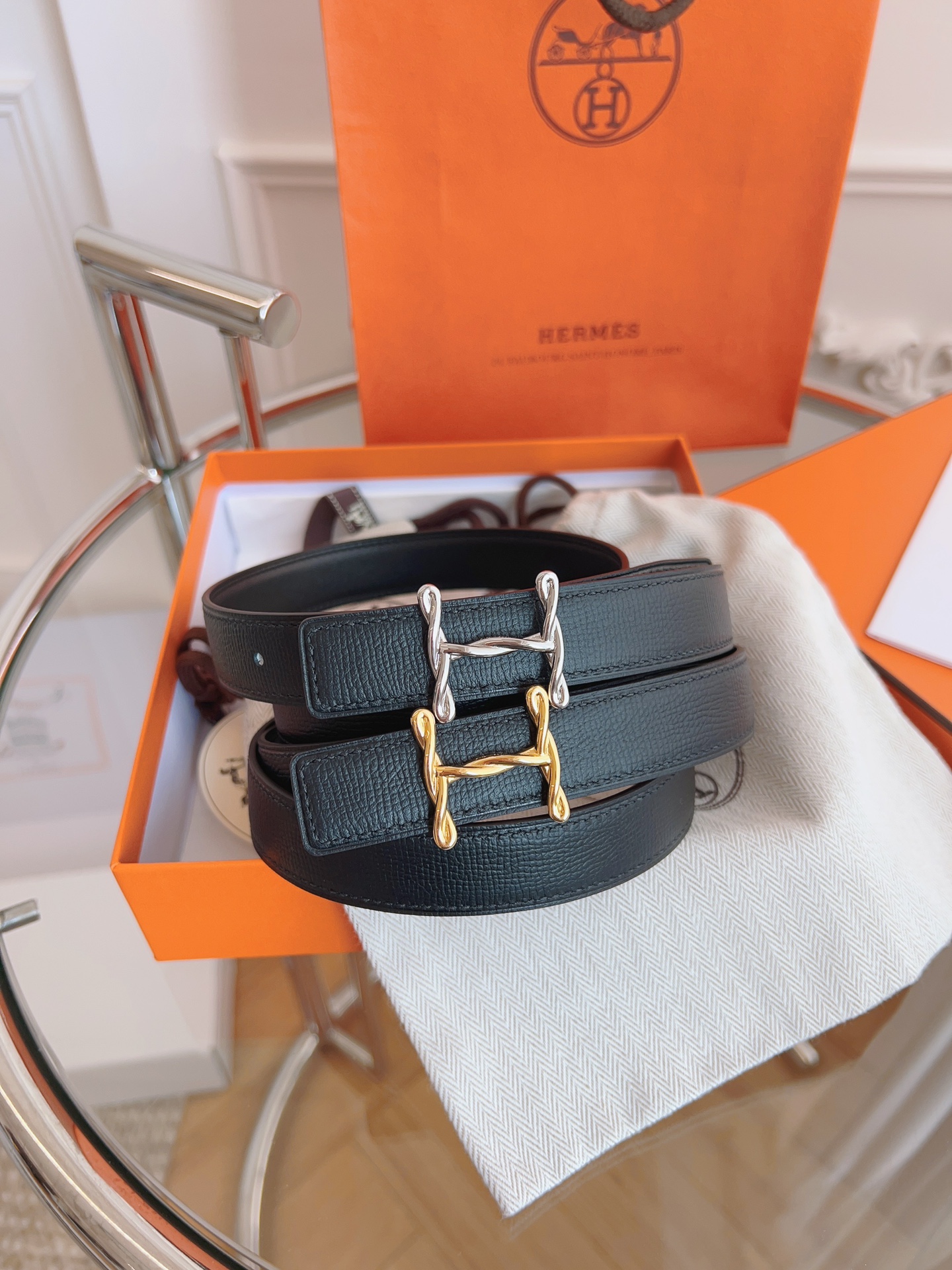 Hermès Female Basic Belt Black S-m