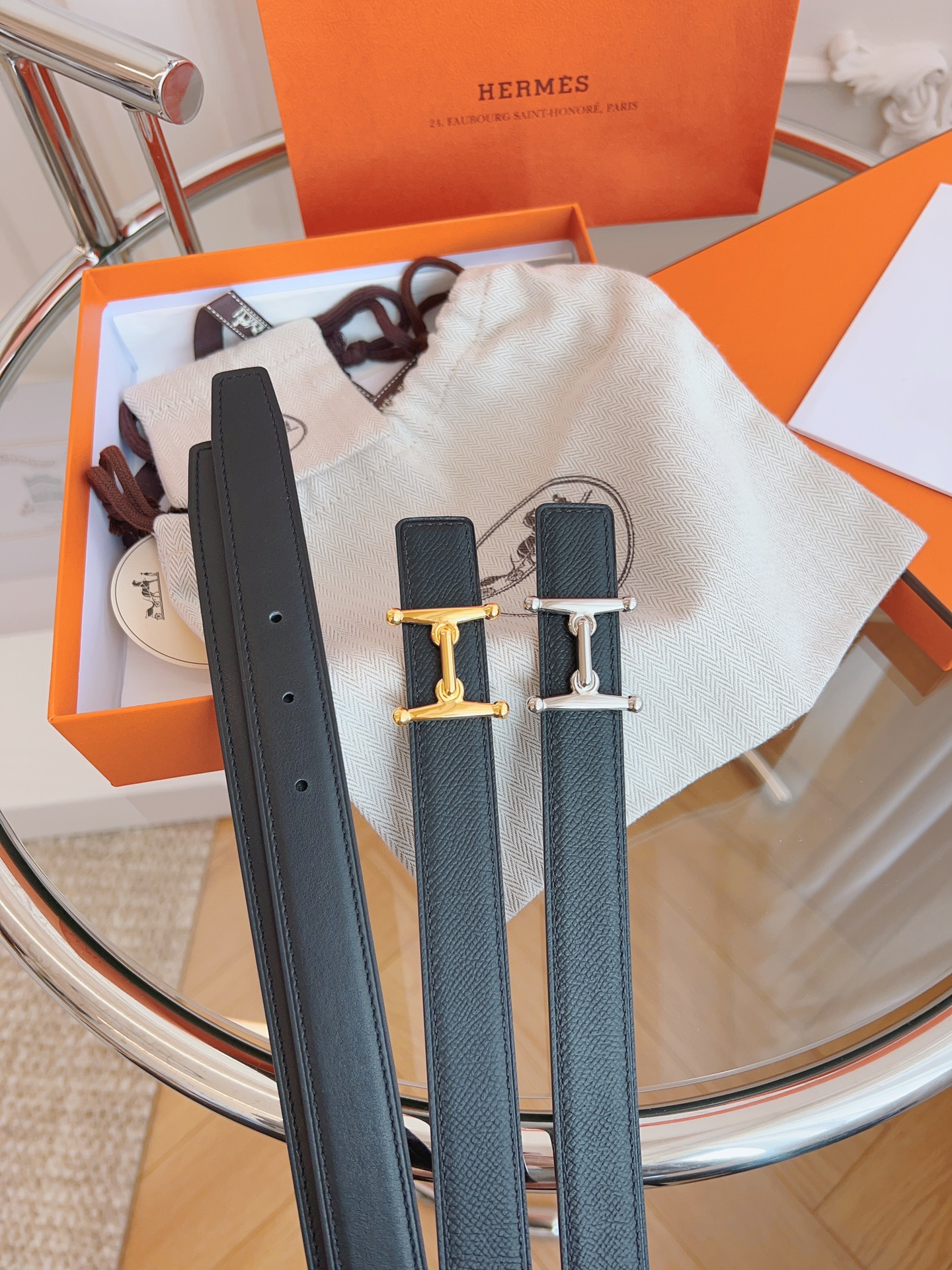 Hermès Female Basic Belt Black S-m