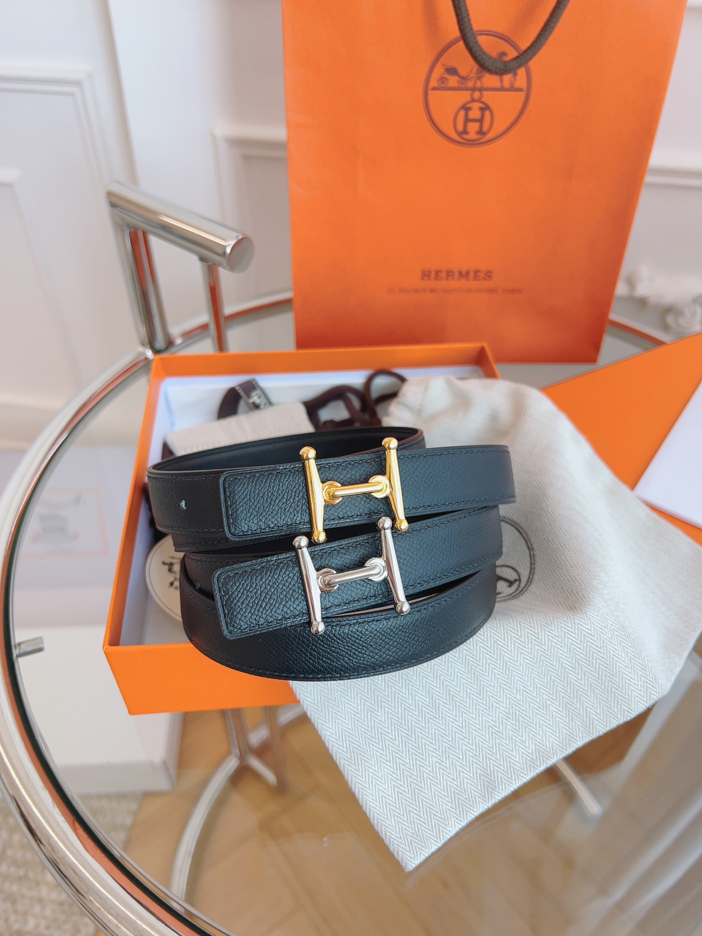 Hermès Female Basic Belt Black S-m