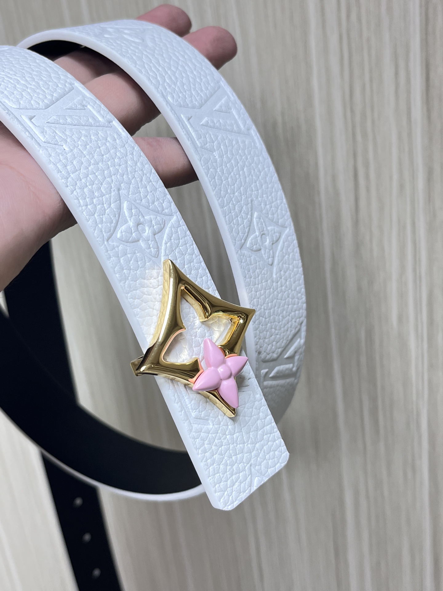 Louis Vuitton Female Basic Belt Cow Leather Black L