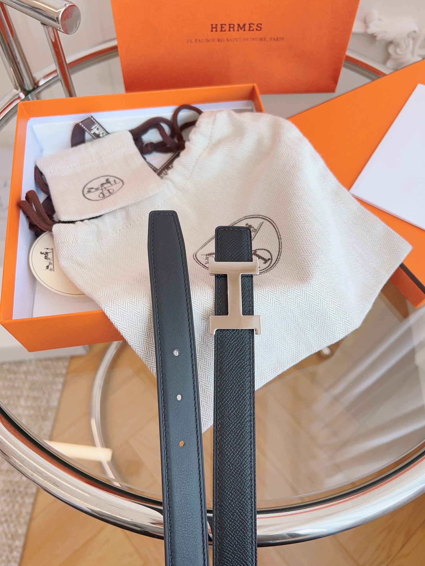 Hermès Female Basic Belt Black S-m