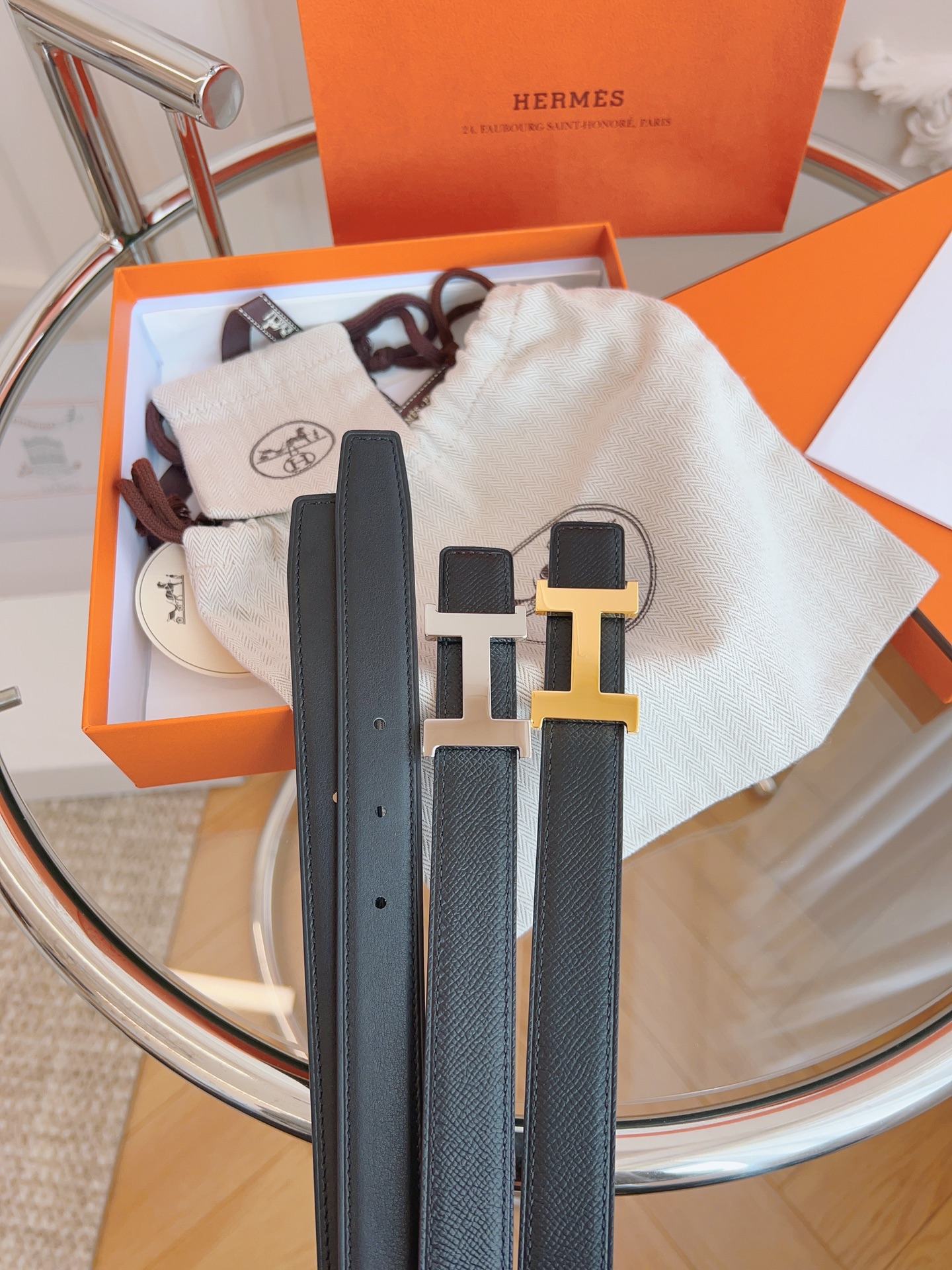 Hermès Female Basic Belt Black S-m