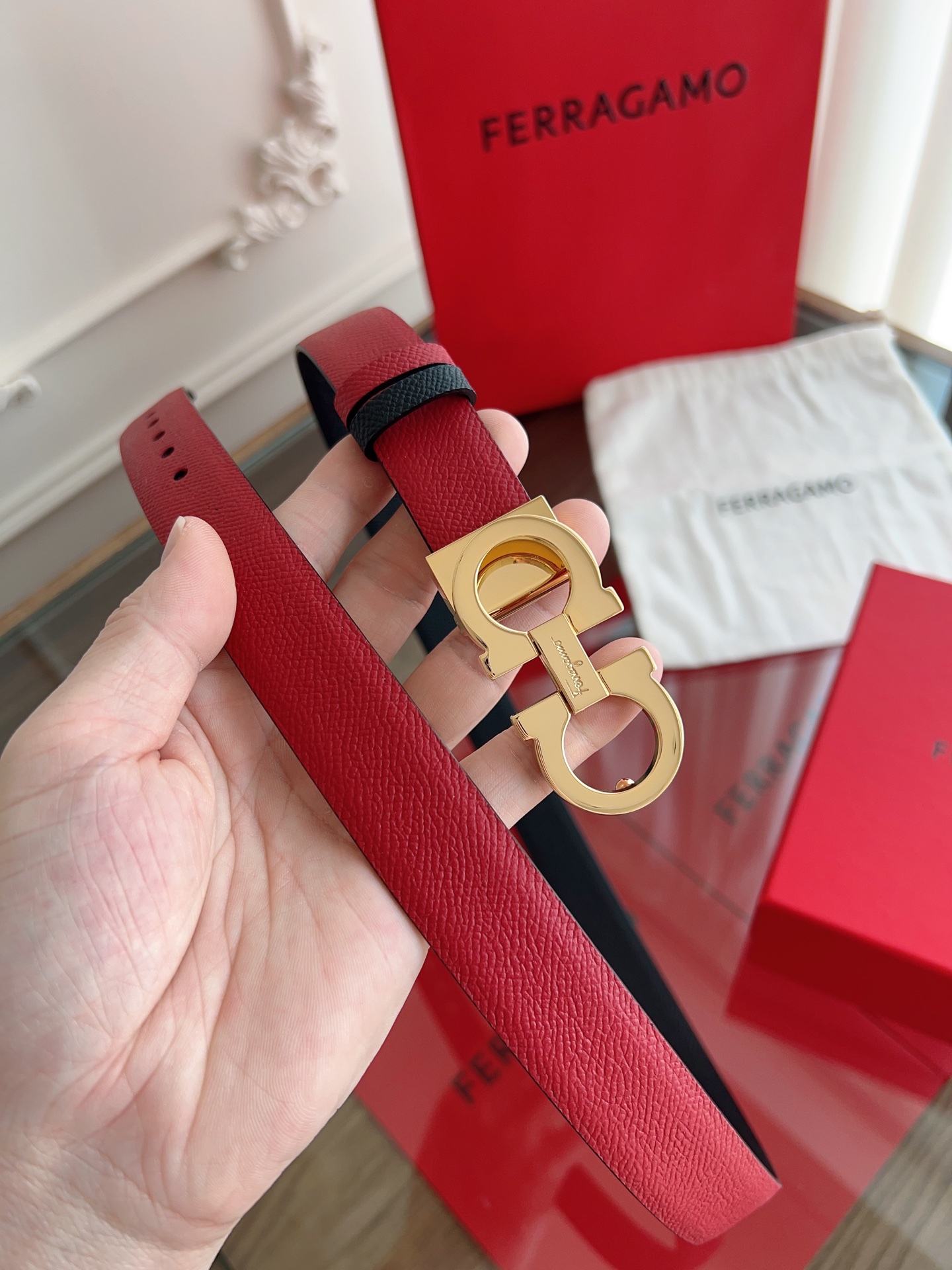 Salvatore Ferragamo Female Basic Belt Top Grain Leather M