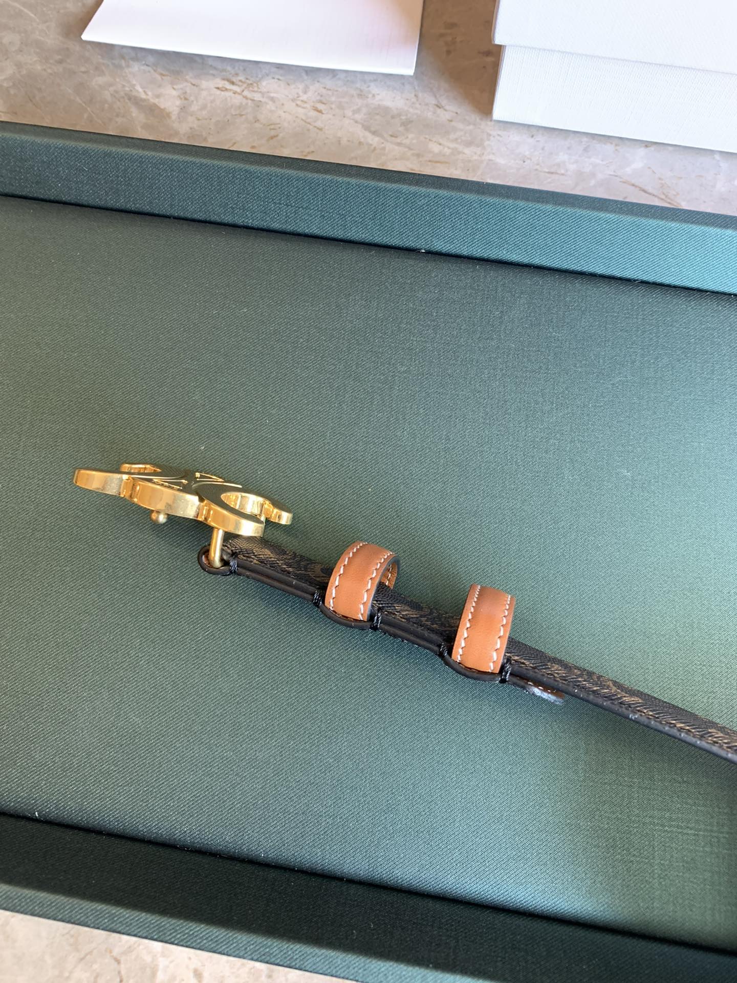 Celine Female Leather Belt Cow Leather 13514-m-l