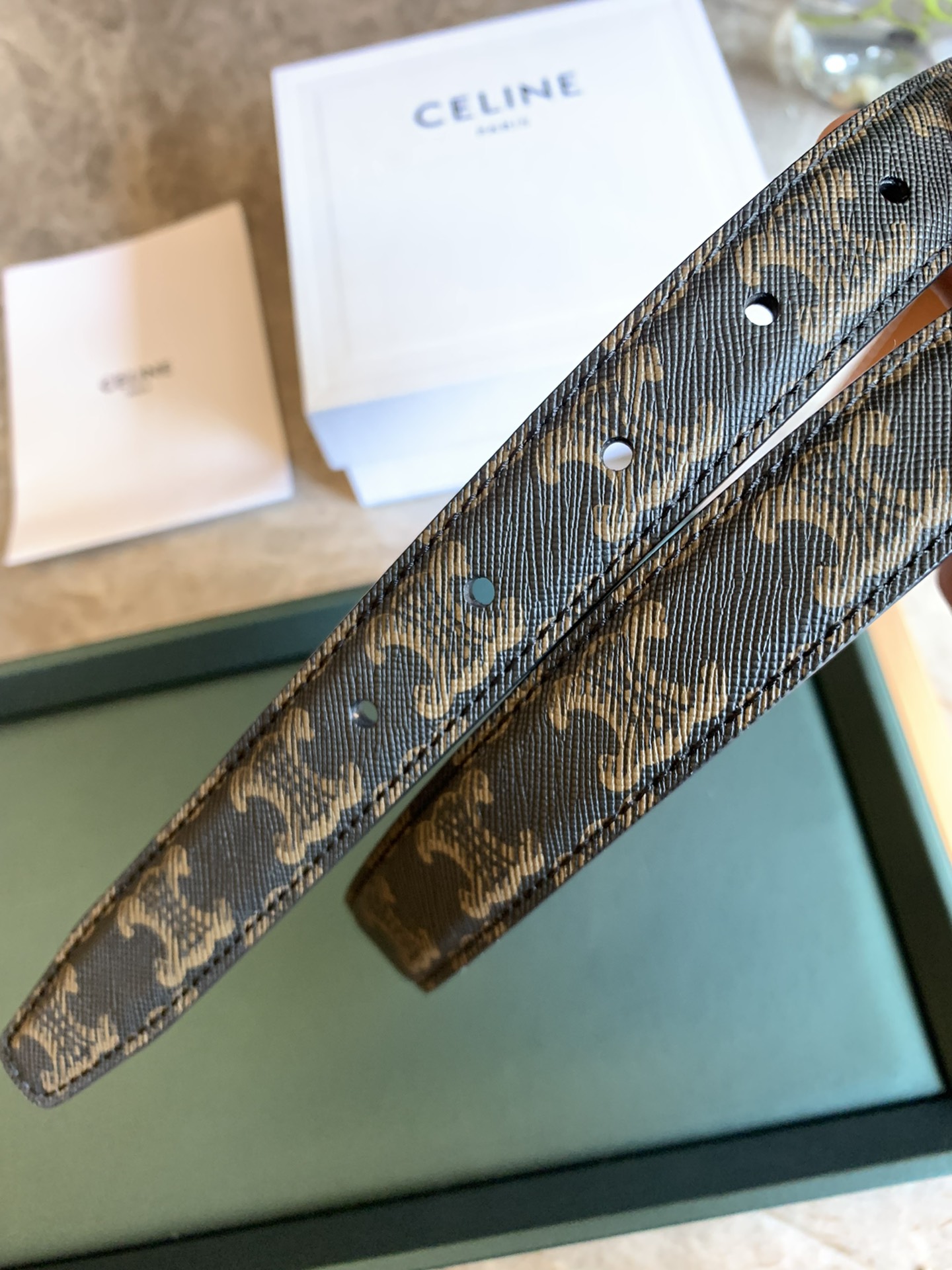 Celine Female Leather Belt Cow Leather 13514-m-l