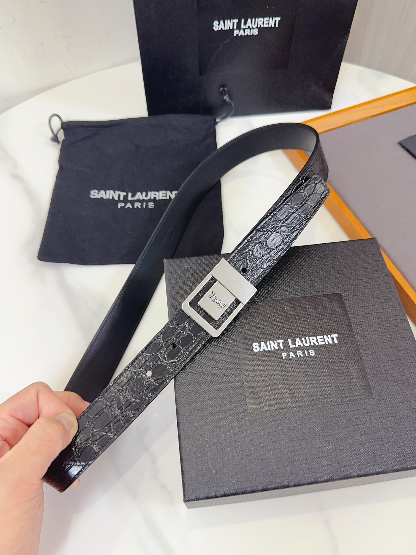 Saint Laurent Female Leather Belt S-m-l