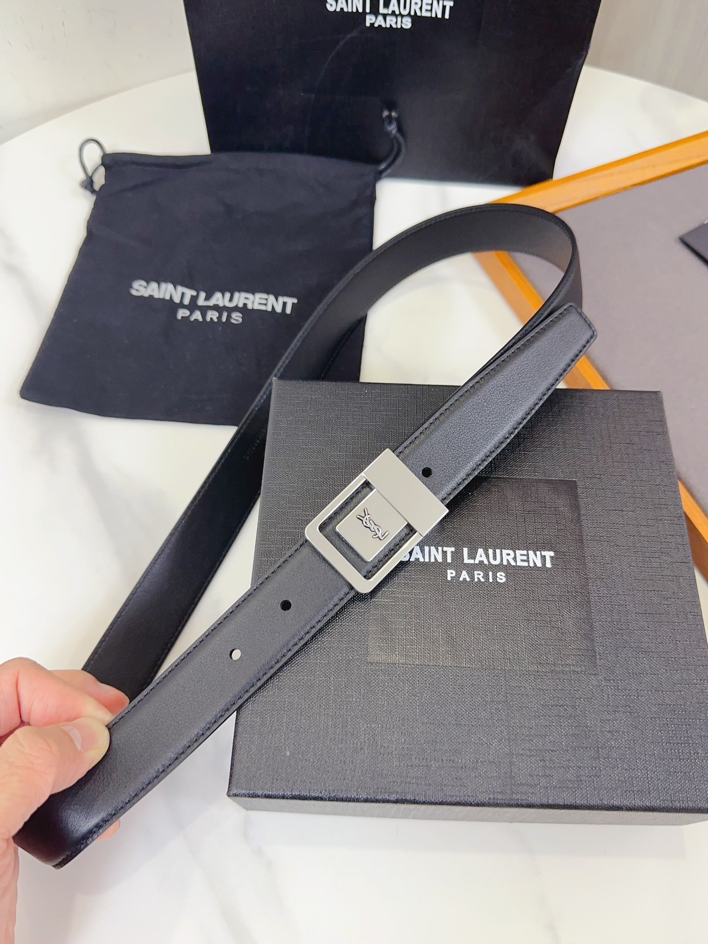 Saint Laurent Female Leather Belt S-m-l