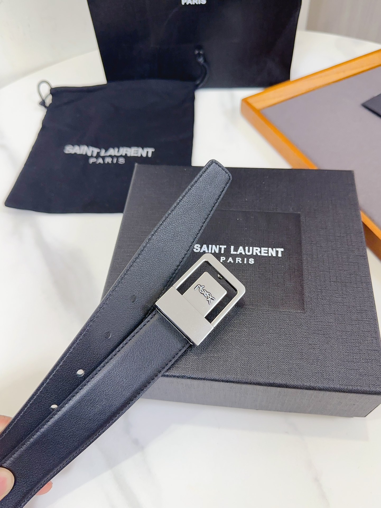 Saint Laurent Female Leather Belt S-m-l