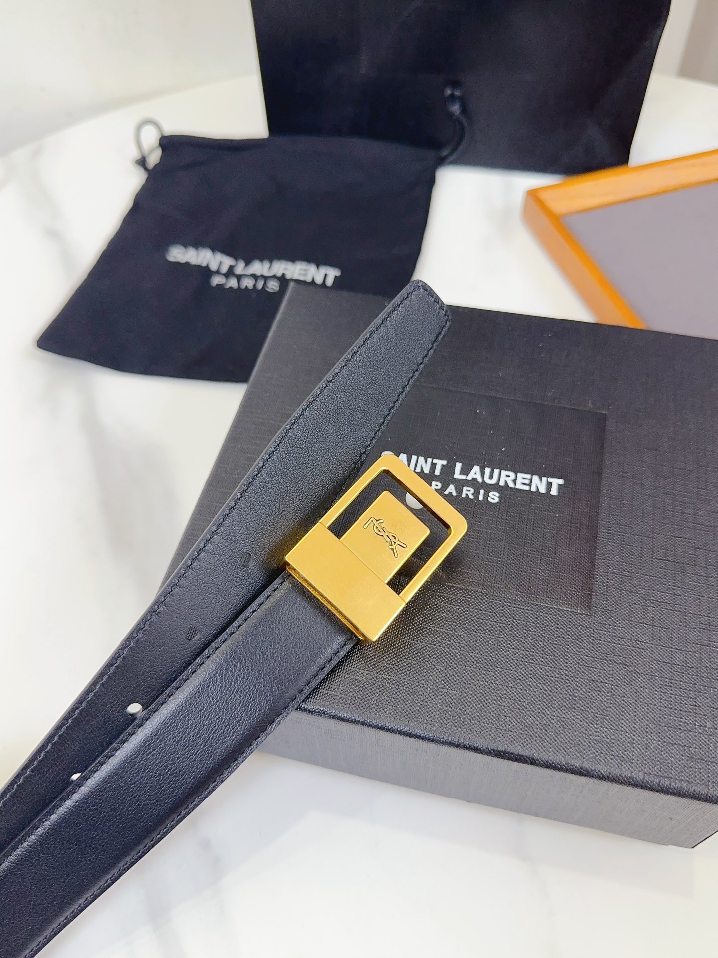 Saint Laurent Female Leather Belt S-m-l