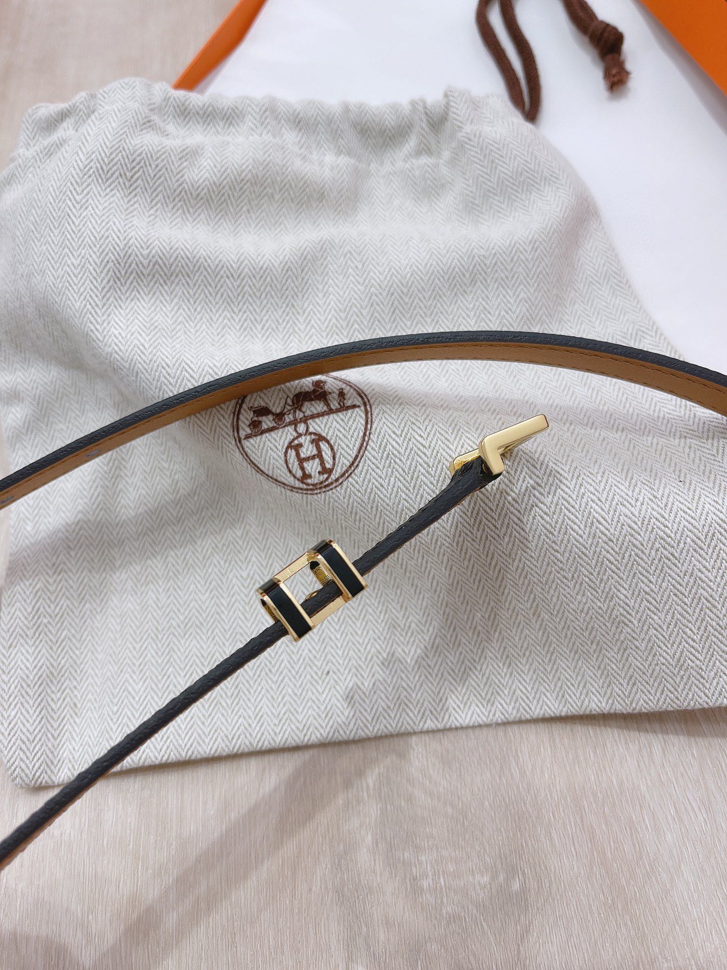 Hermès Female Pin Buckle Belt Cow Leather 13514-s-m