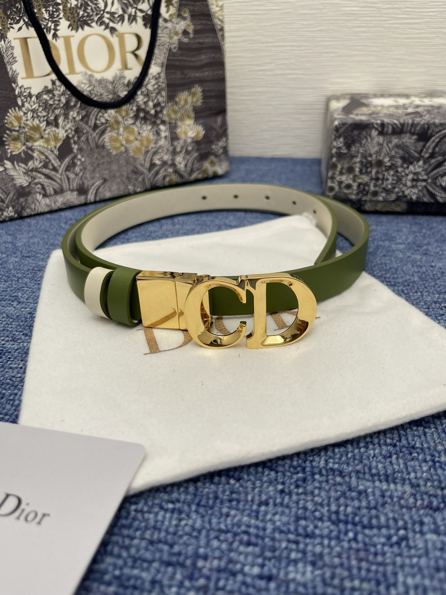 Dior Female Basic Belt Cow Leather Black Adjustable 13514-m